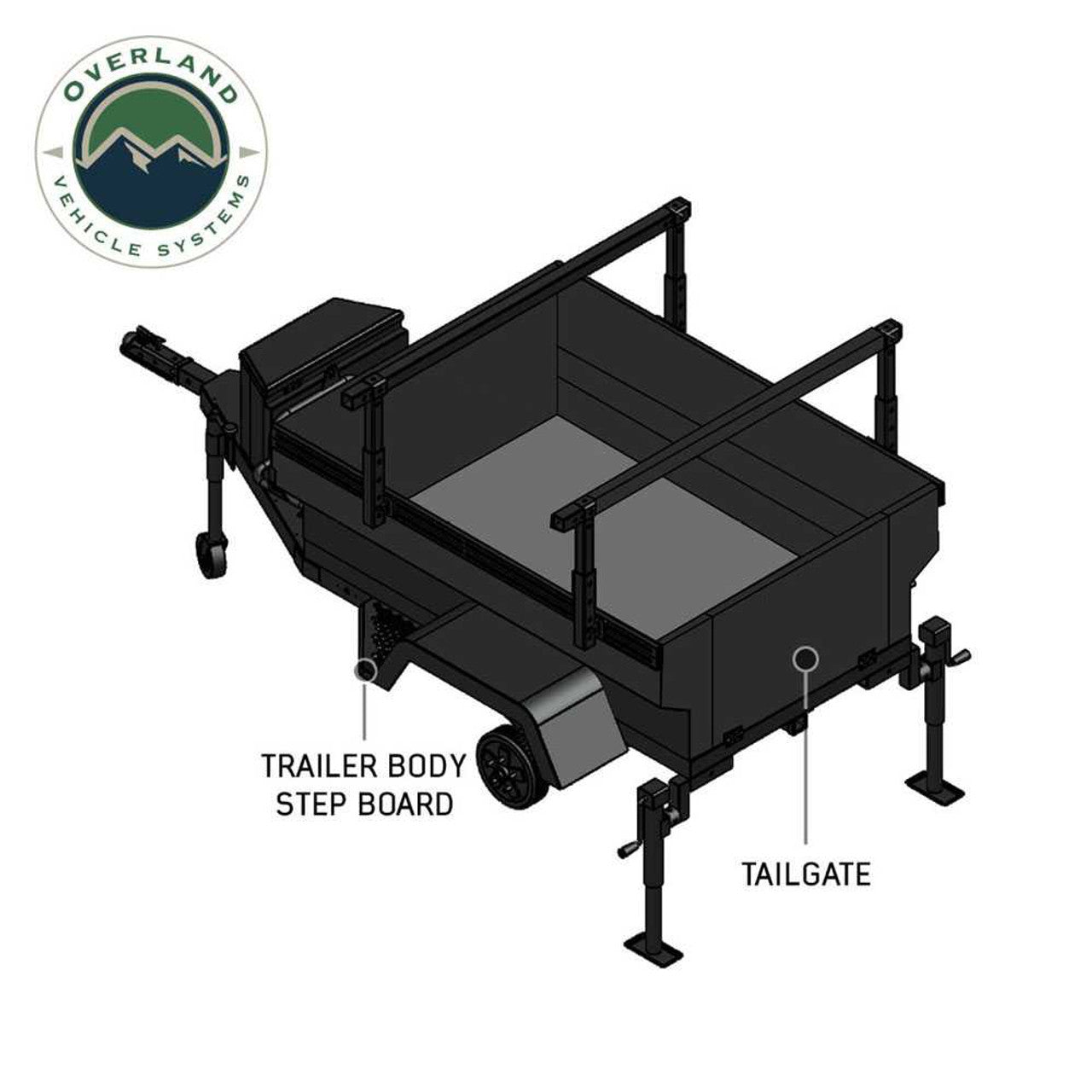 Off-Road Trailer - Military Style With Full Articulating Suspension