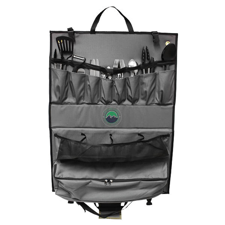Overland Kitchen Kit - 24 Piece Cooking and Utensil Kit, Hanging Carrying Case