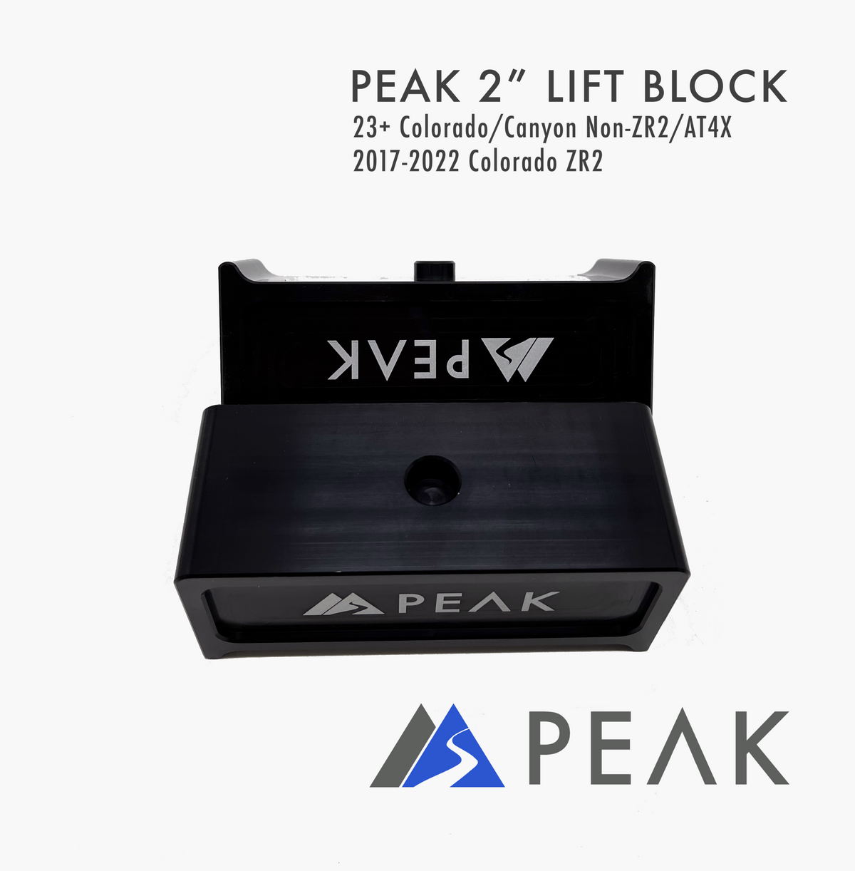 Peak Suspension 2" Lift Block 17-22 Colorado ZR2 22+ Colorado/Canyon for 2017+ Chevy Colorado, 2022+ GMC Canyon