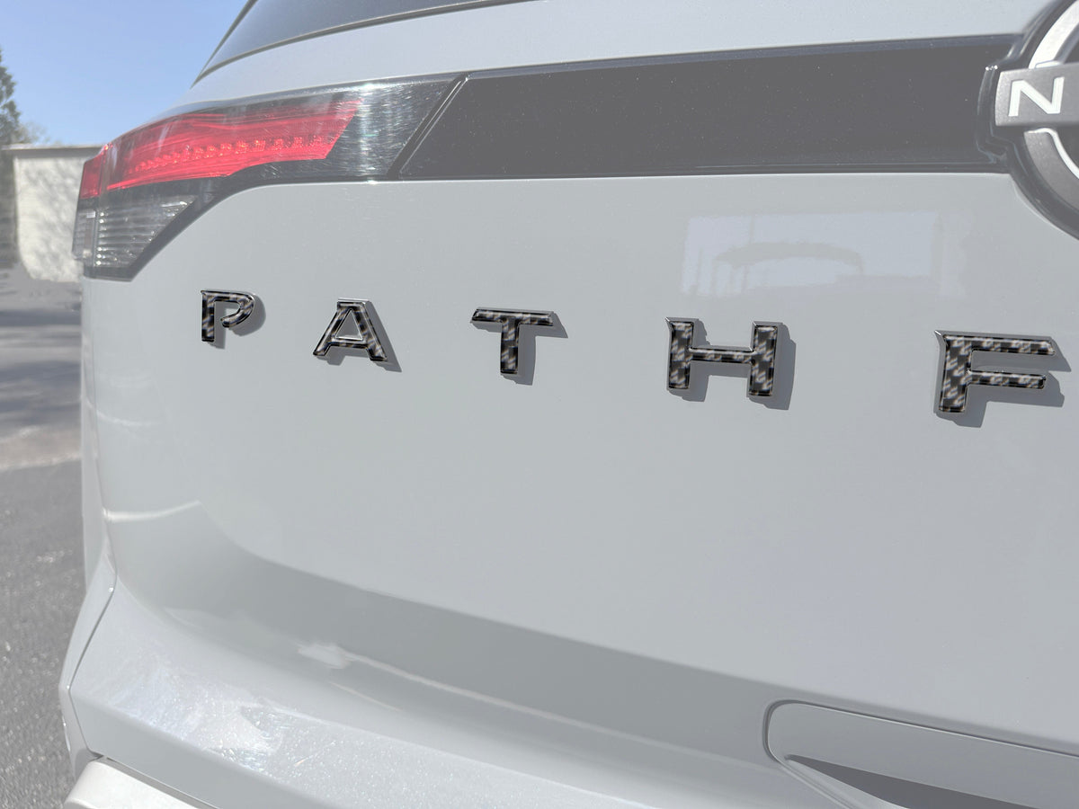 Tufskinz Rear Hatch Letter Overlays for Nissan Pathfinder