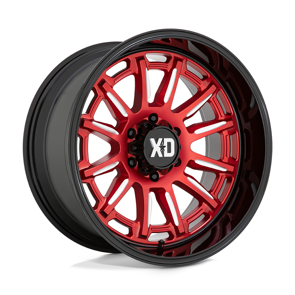 XD Phoenix (XD865) Wheel - Candy Red Milled w/ Black Lip