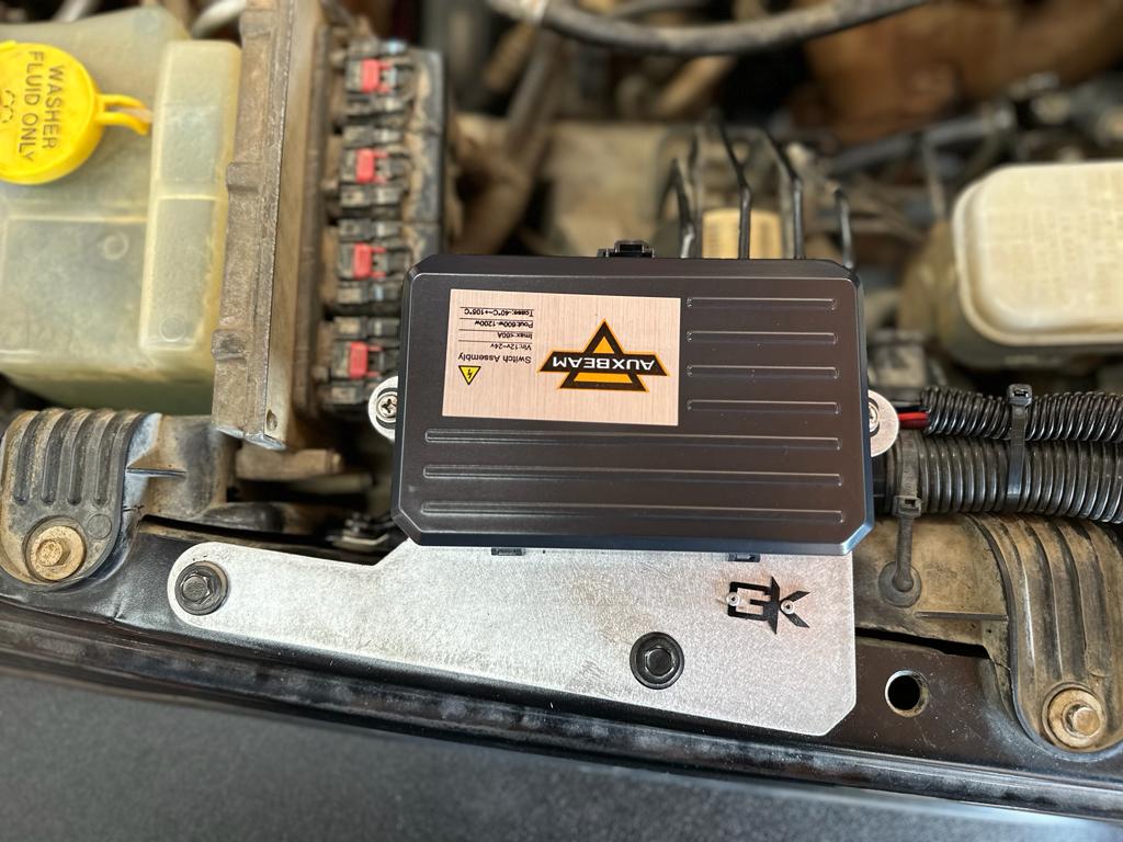 AuxBeam Controller Engine Bay Mount for Jeep JK Wrangler