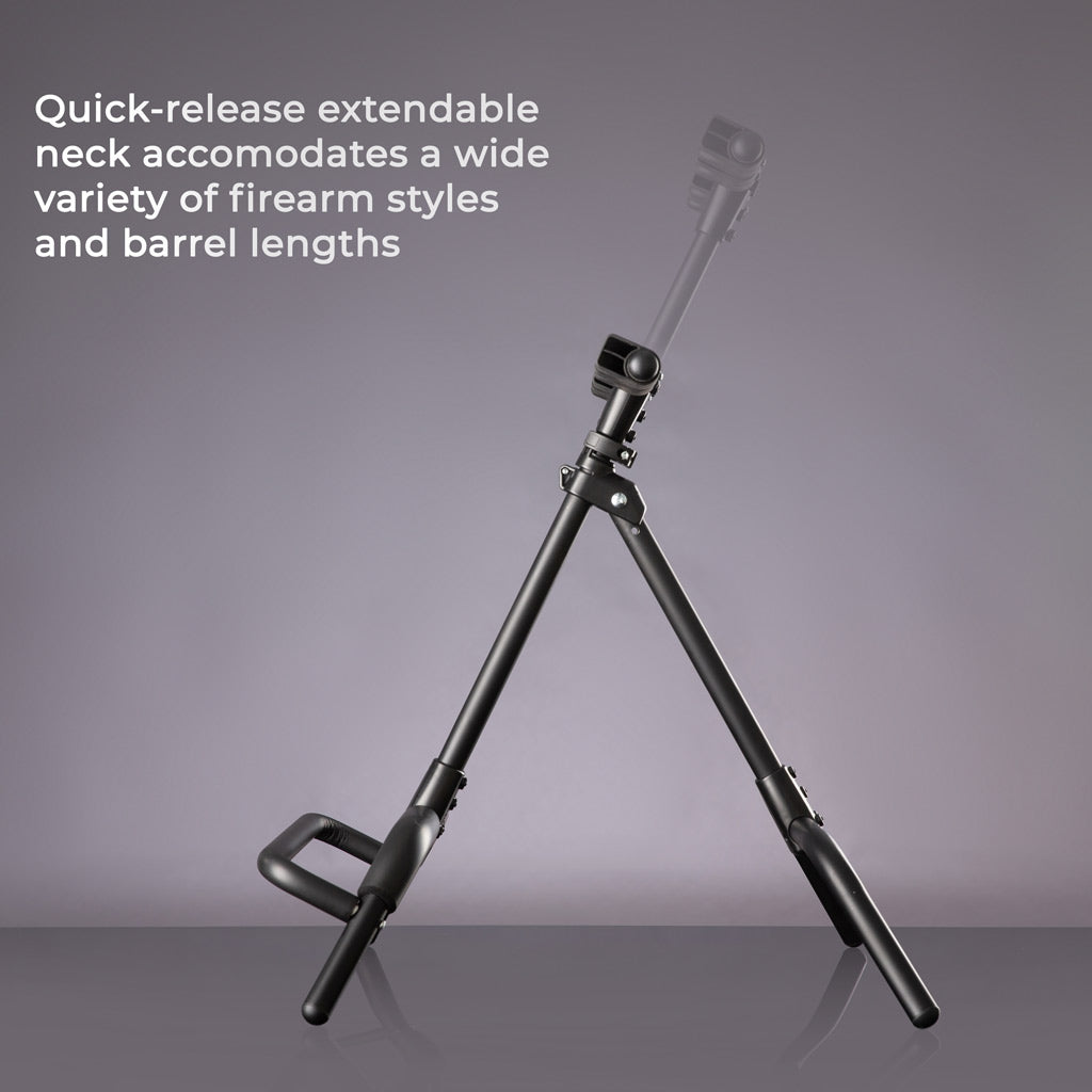 Portable-folding-firearm-stand-with-extending-arm - NVMOS