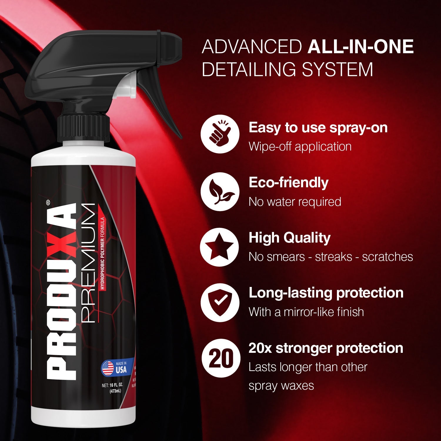 PRODUXA® PREMIUM - 16oz STANDALONE Bottles
