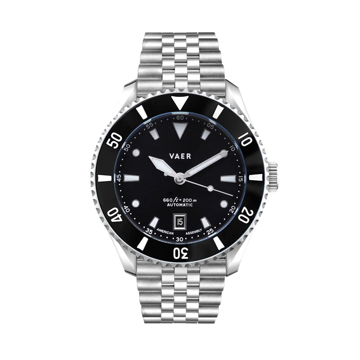 VAER D5 Watch - Meridian Black - USA Auto 39mm