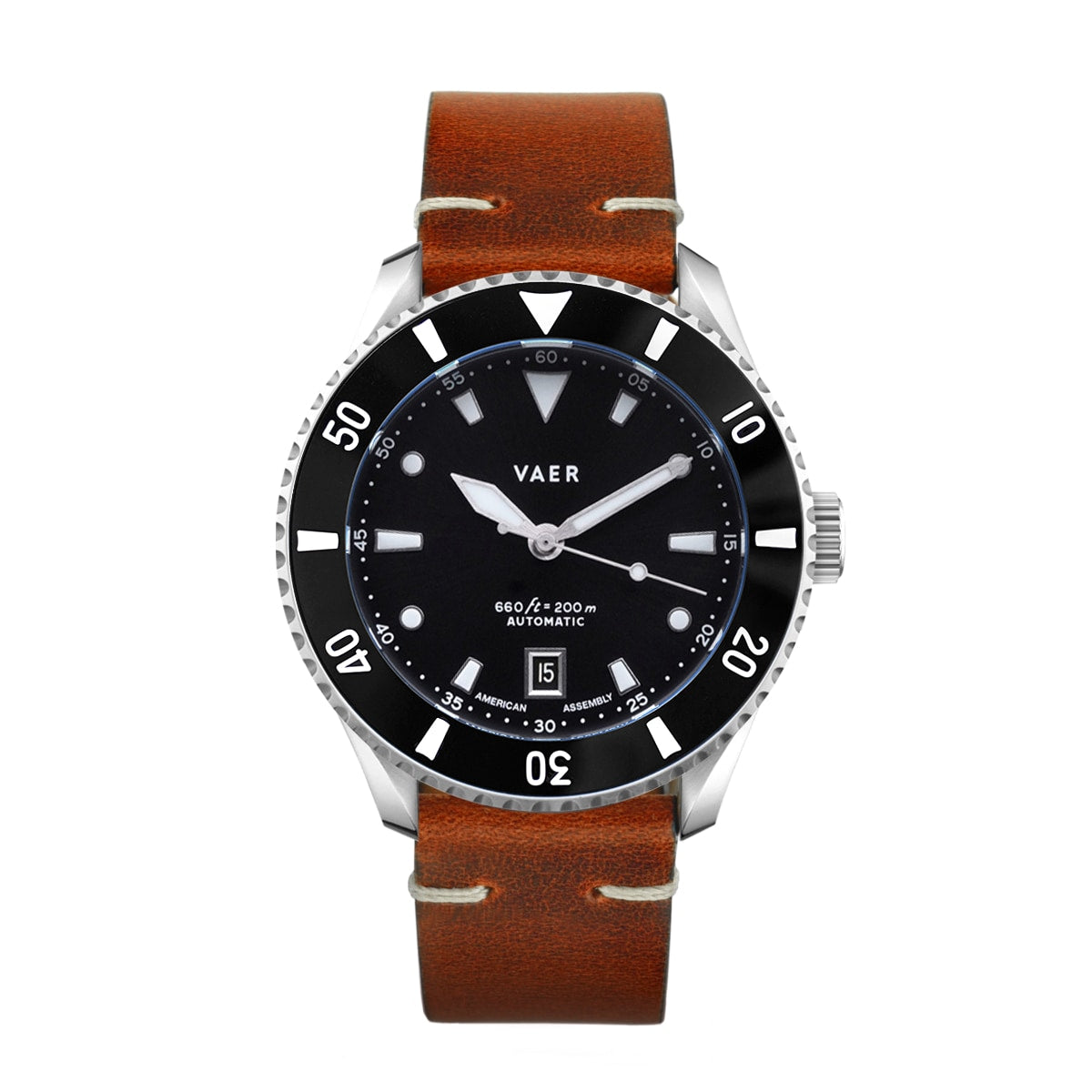 VAER D5 Watch - Meridian Black - USA Auto 39mm