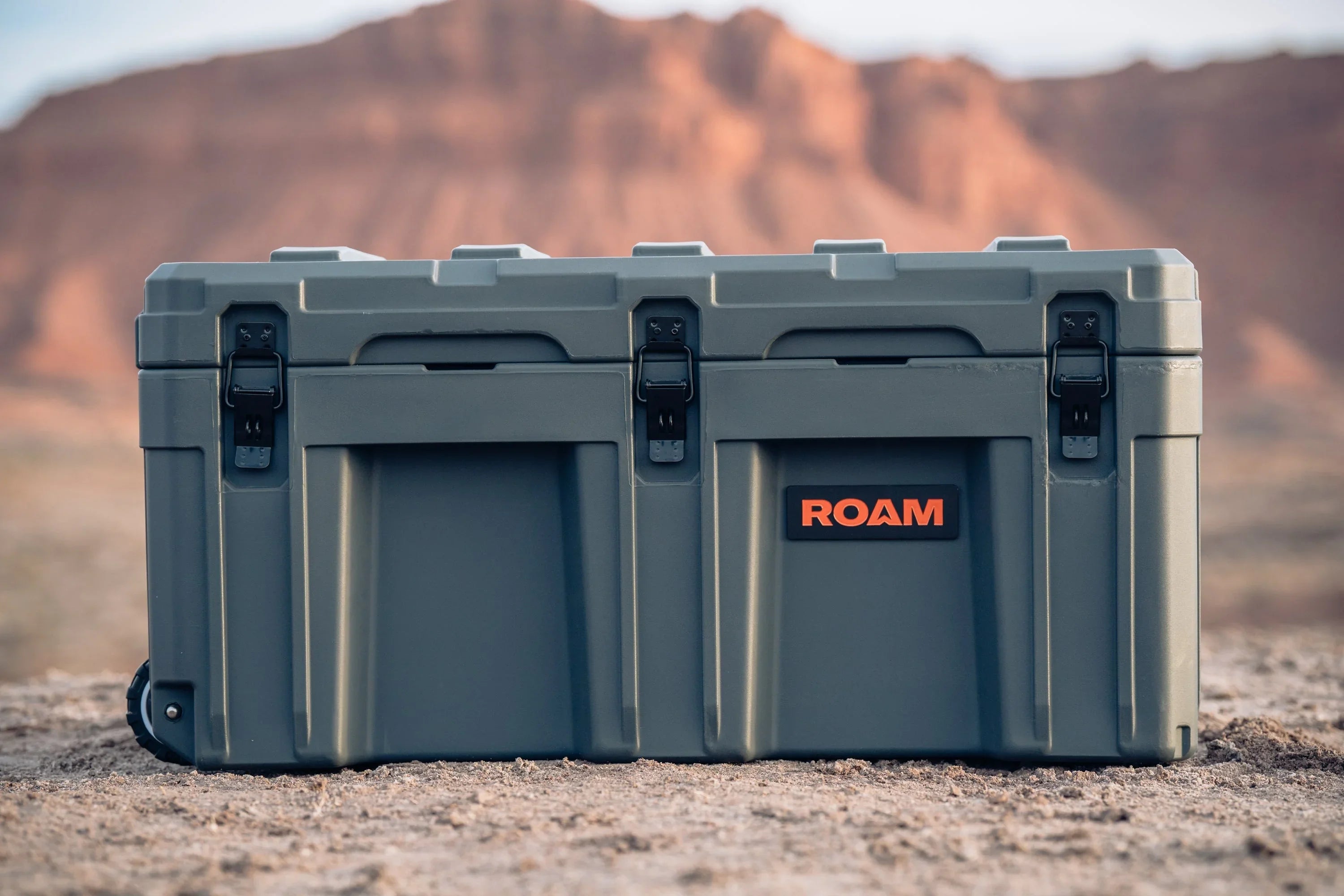 Heavy-duty ROAM storage box for overlanding, outdoors, camping, and expedition gear