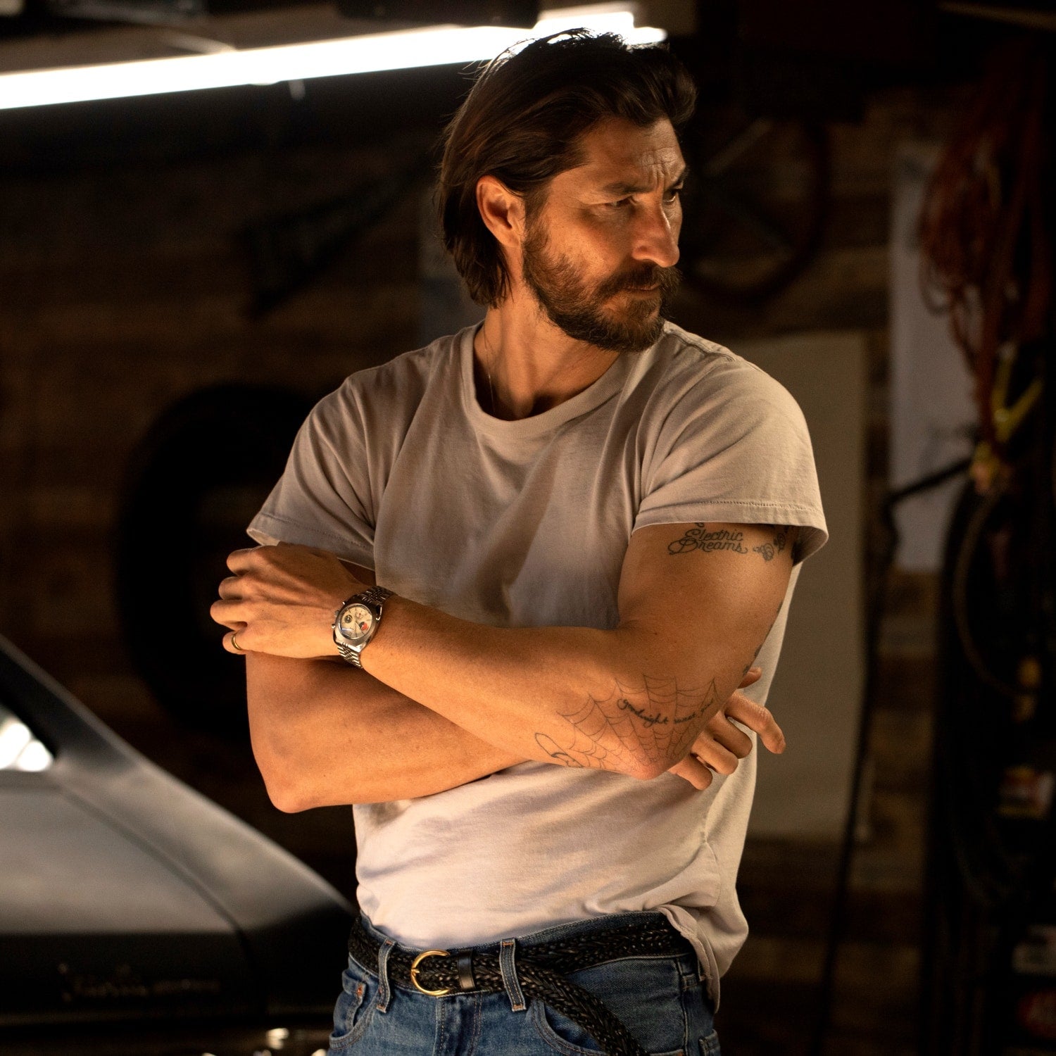 VAER R1 USA Racing Chronograph Watch - Cream 42mm