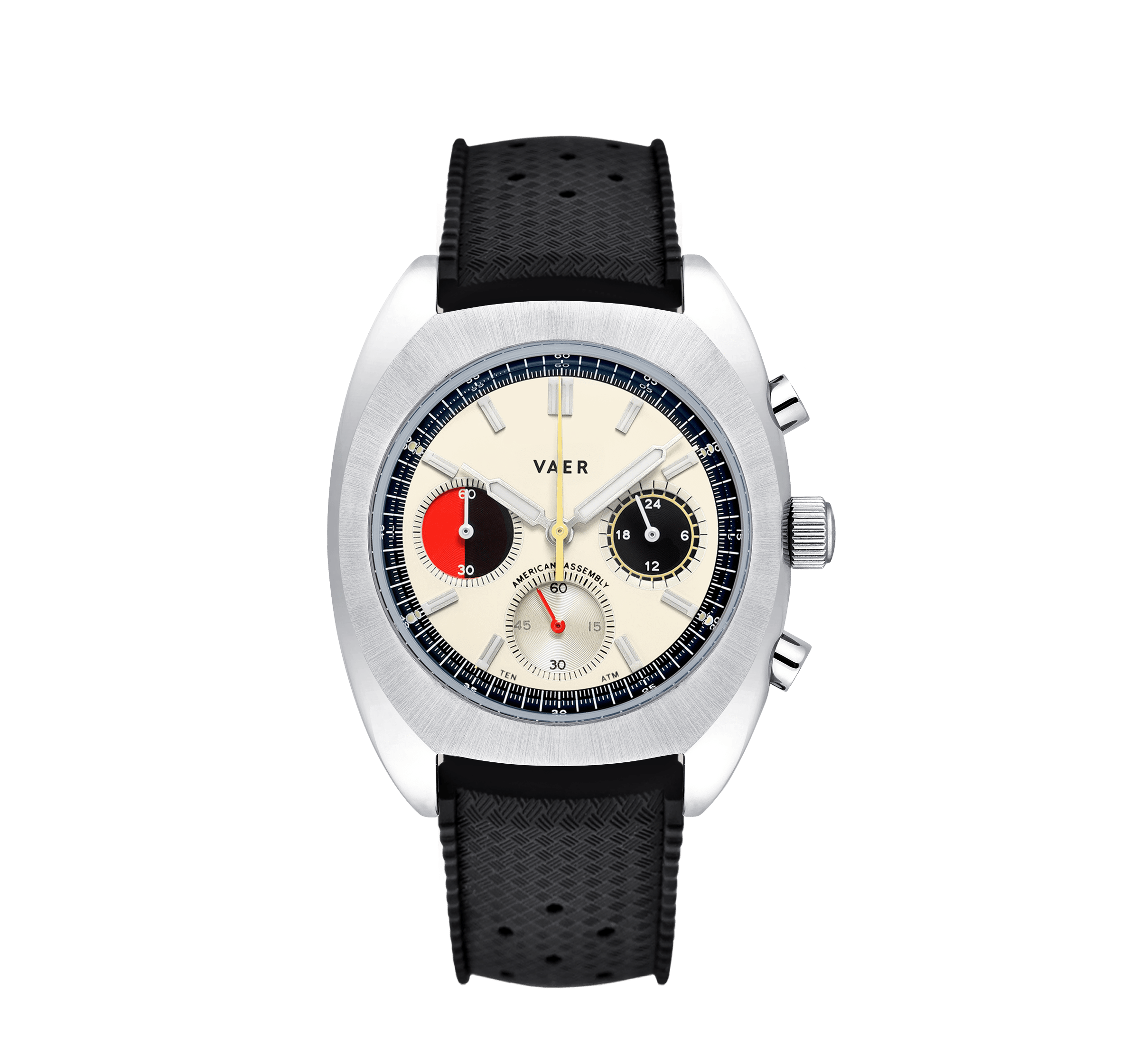 VAER R1 USA Racing Chronograph Watch - Cream 38mm