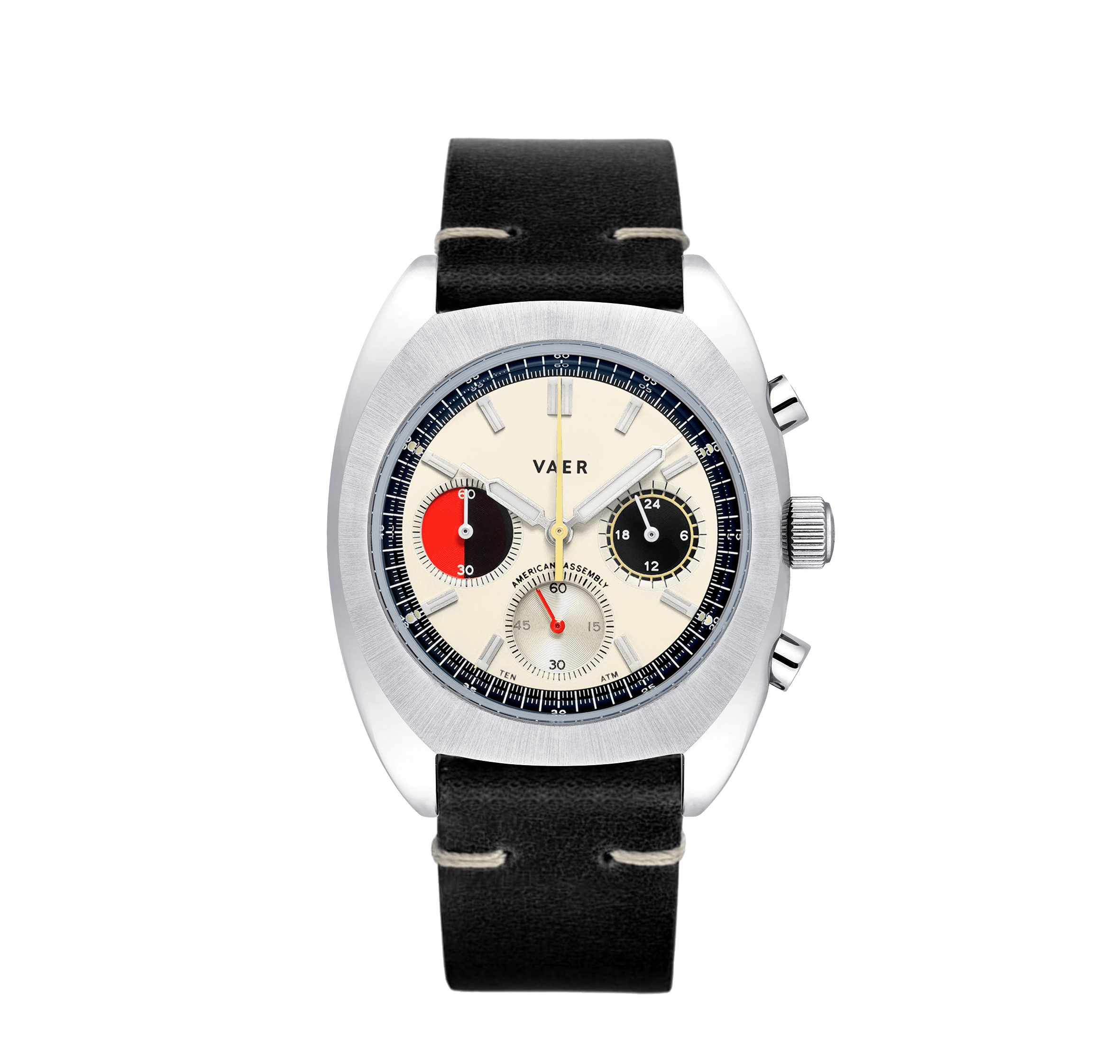 VAER R1 USA Racing Chronograph Watch - Cream 38mm