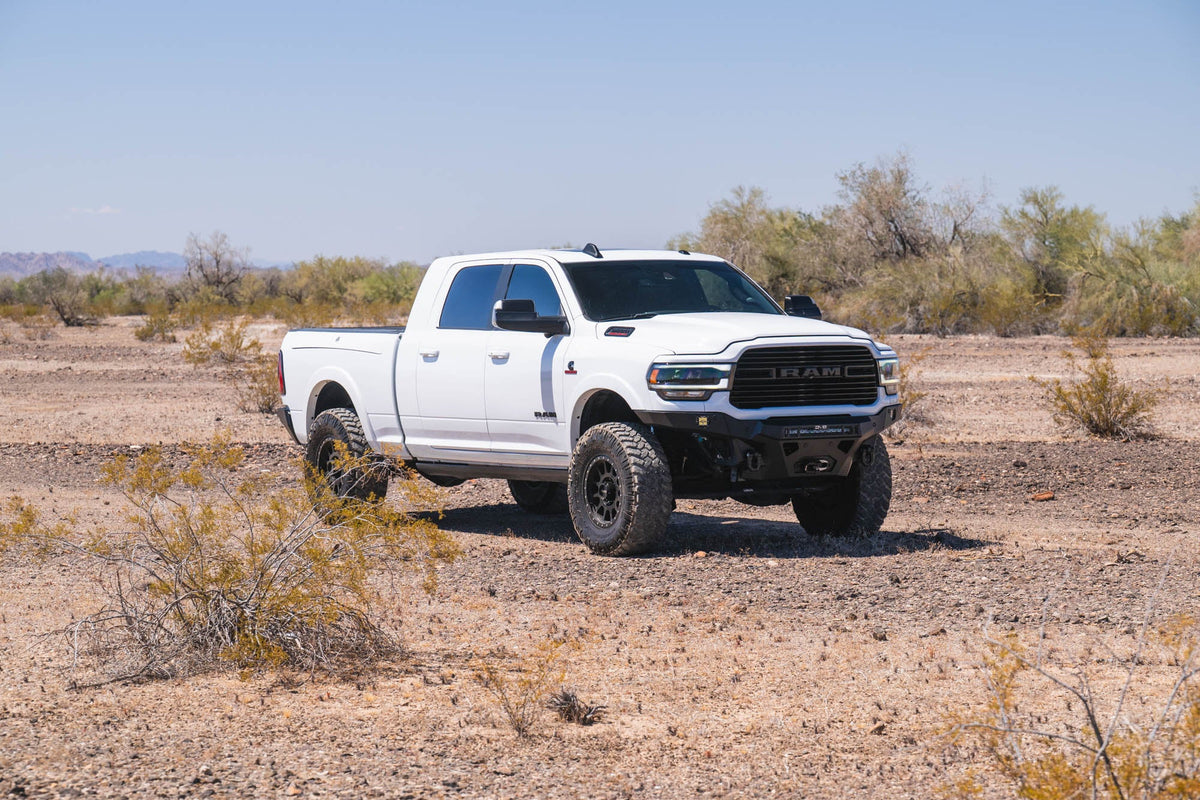 DV8 Offroad Spec Series front bumper for 2019-2026 Ram 2500/3500