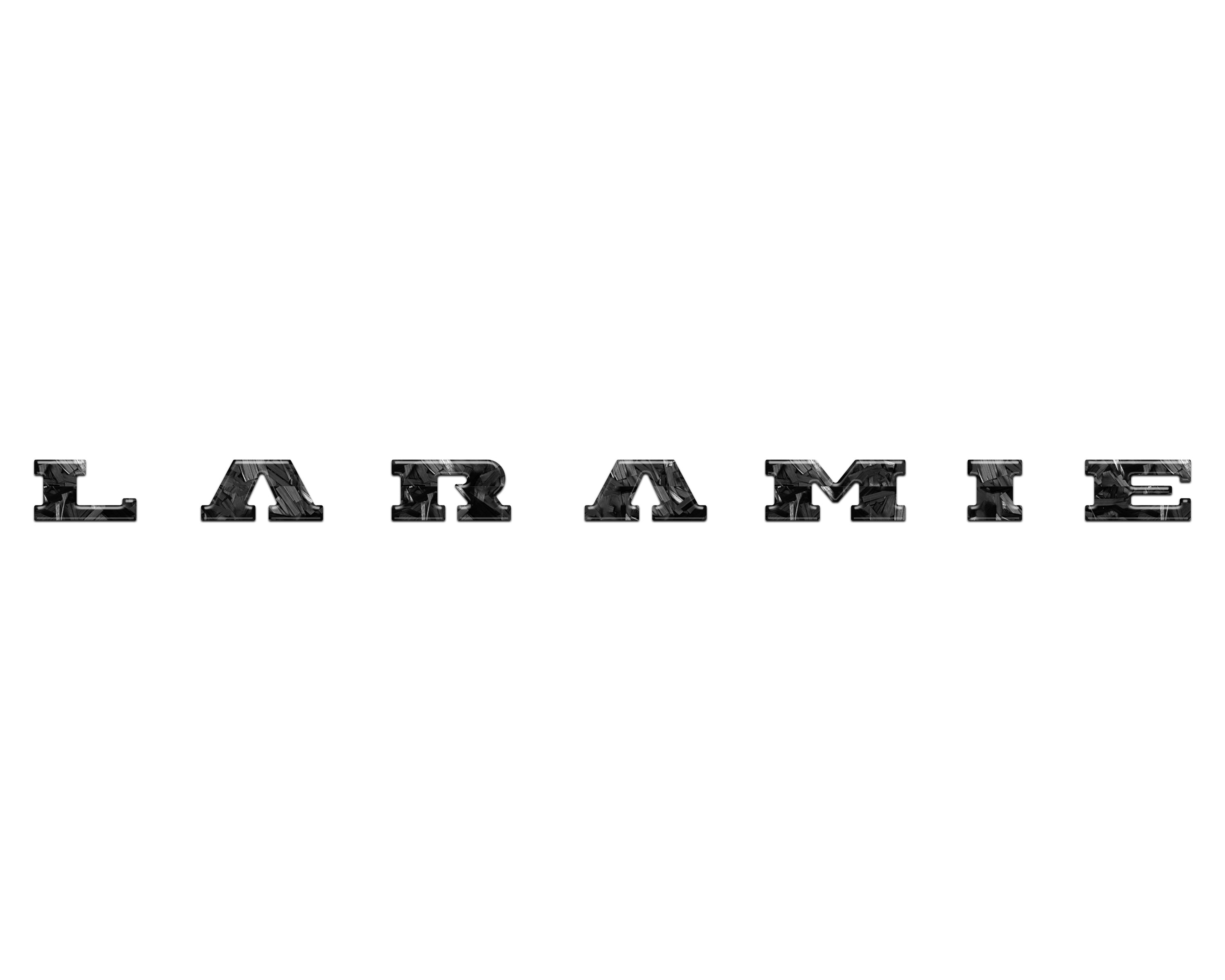 Laramie Tailgate Emblem Letter Inserts Fits 2025-2026 Ram 1500/2500/3500