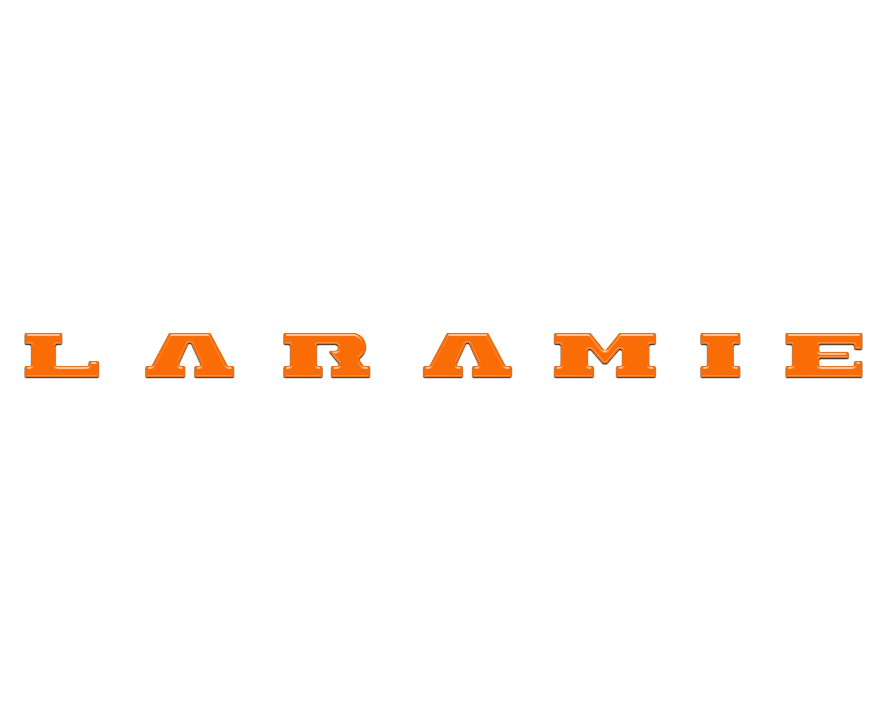 Laramie Tailgate Emblem Letter Inserts Fits 2025-2026 Ram 1500/2500/3500