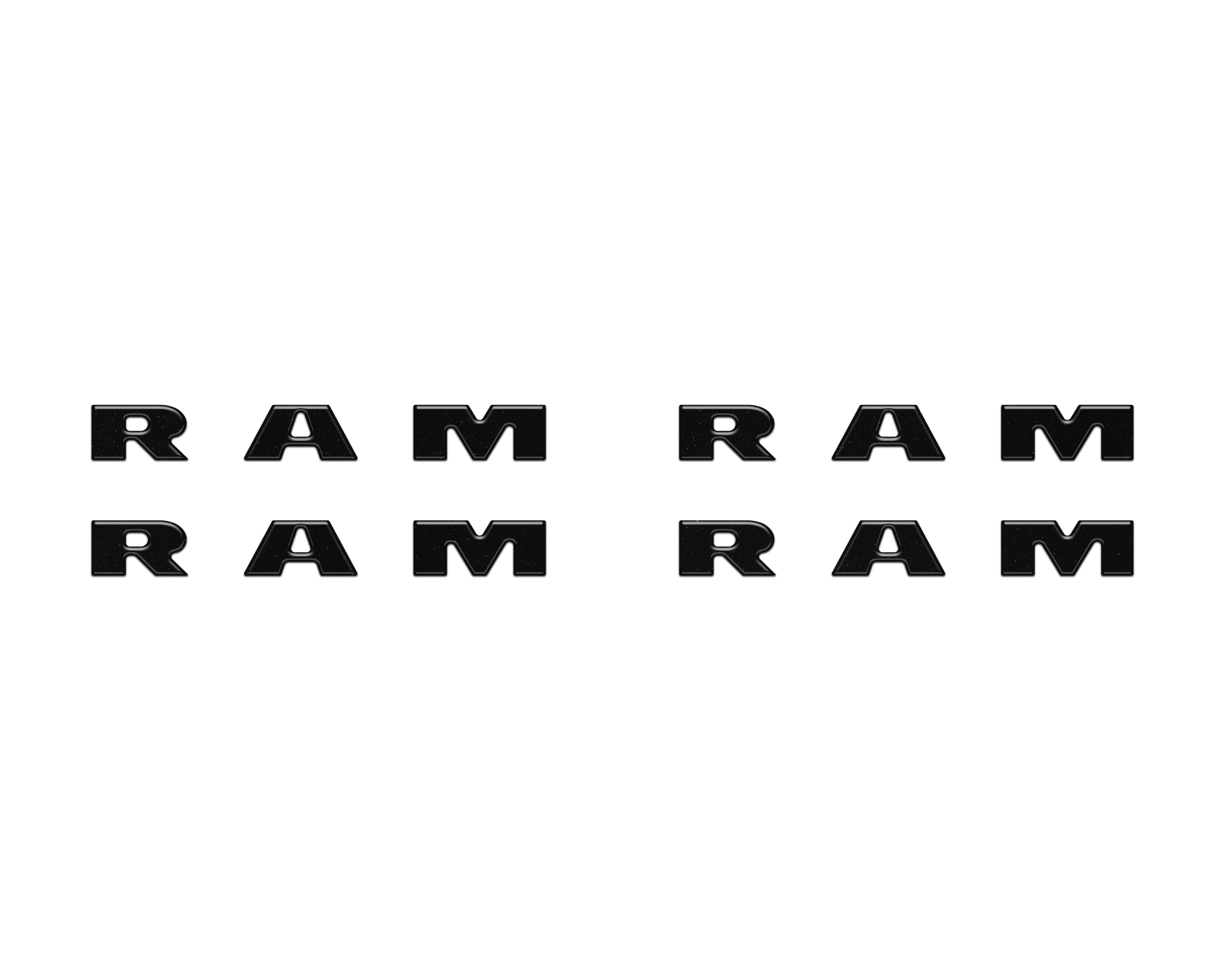 Base Model Running Board Letter Inserts Fits 2025-2026 Ram 1500/2500/3500