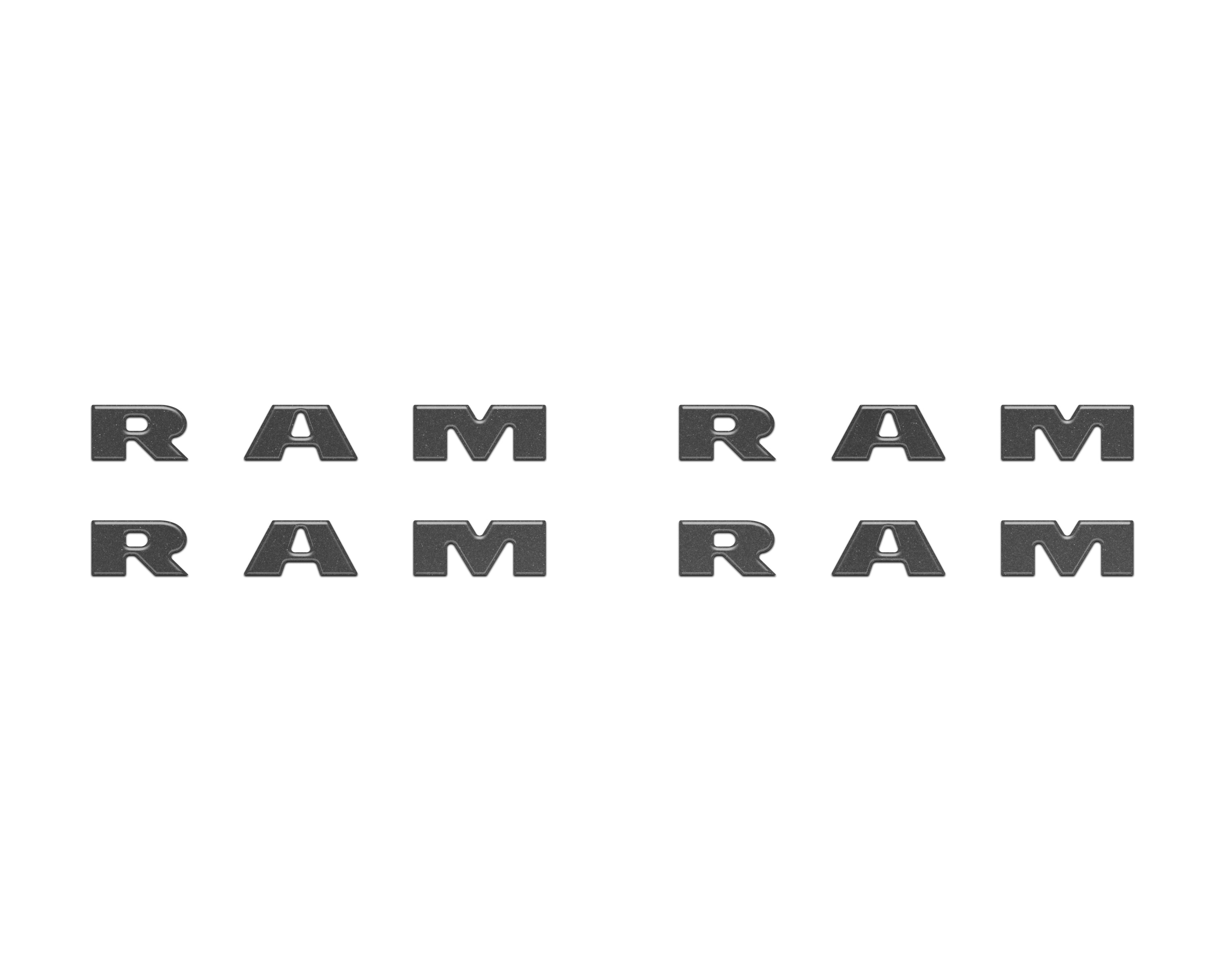 Base Model Running Board Letter Inserts Fits 2025-2026 Ram 1500/2500/3500