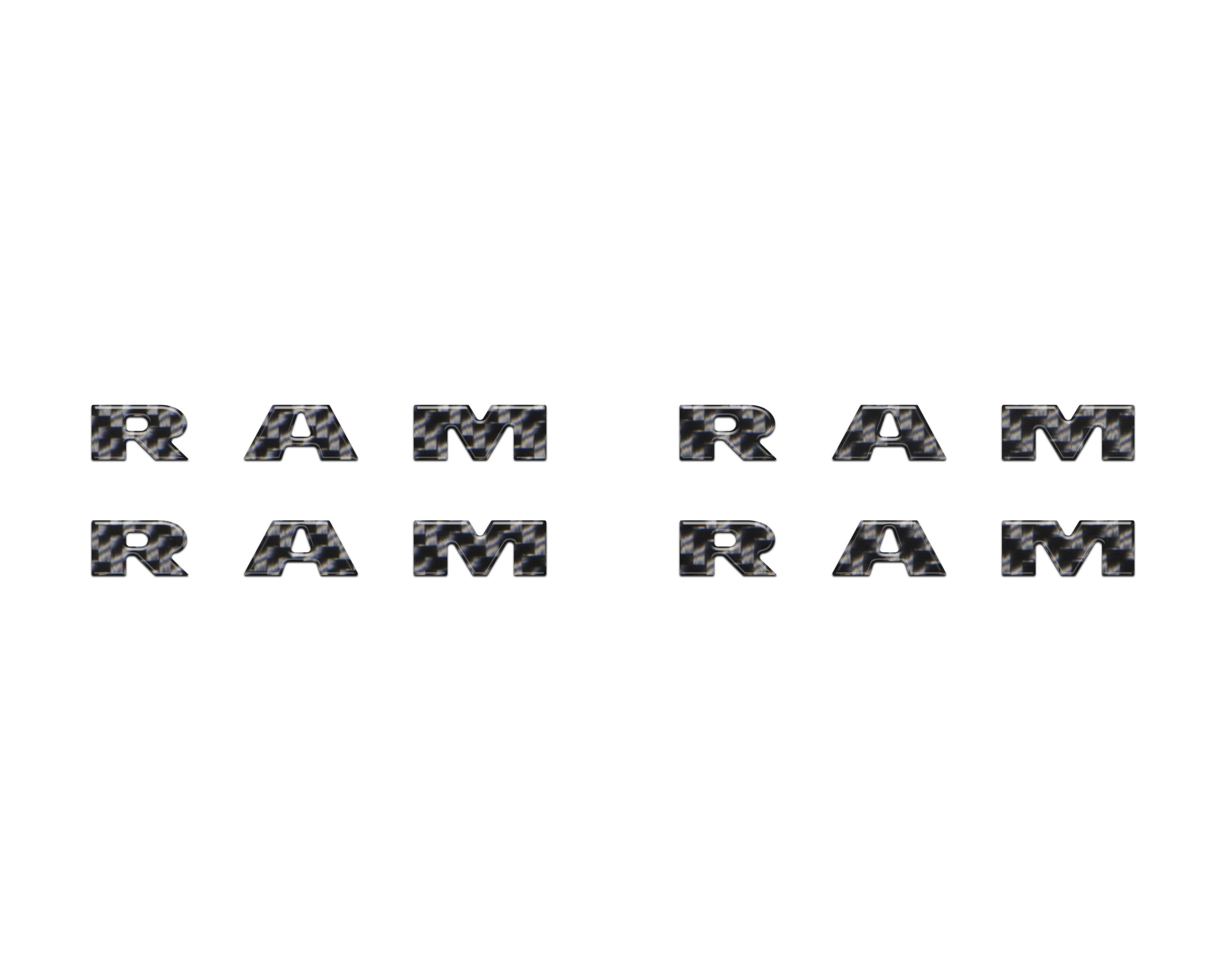 Base Model Running Board Letter Inserts Fits 2025-2026 Ram 1500/2500/3500