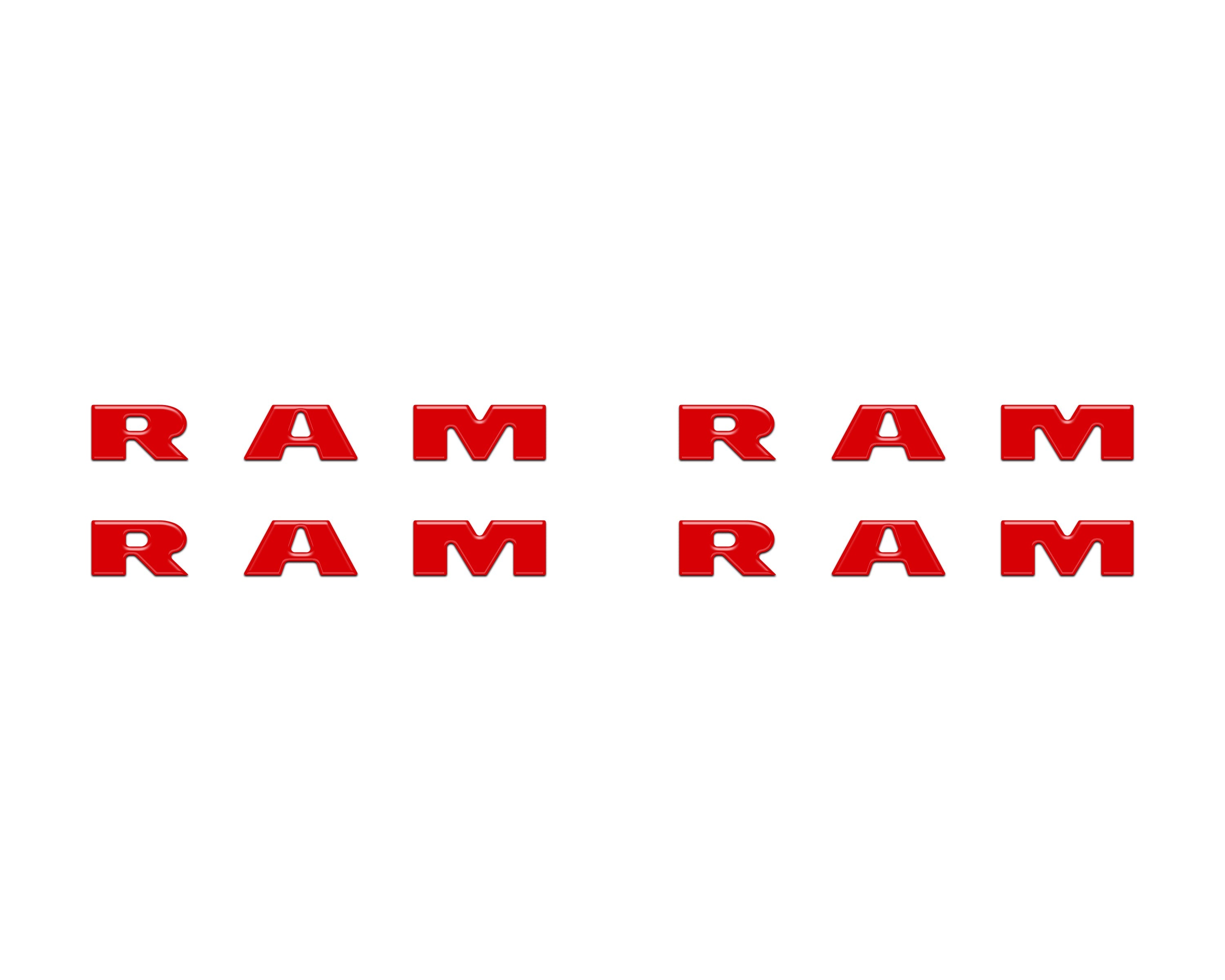 Base Model Running Board Letter Inserts Fits 2025-2026 Ram 1500/2500/3500