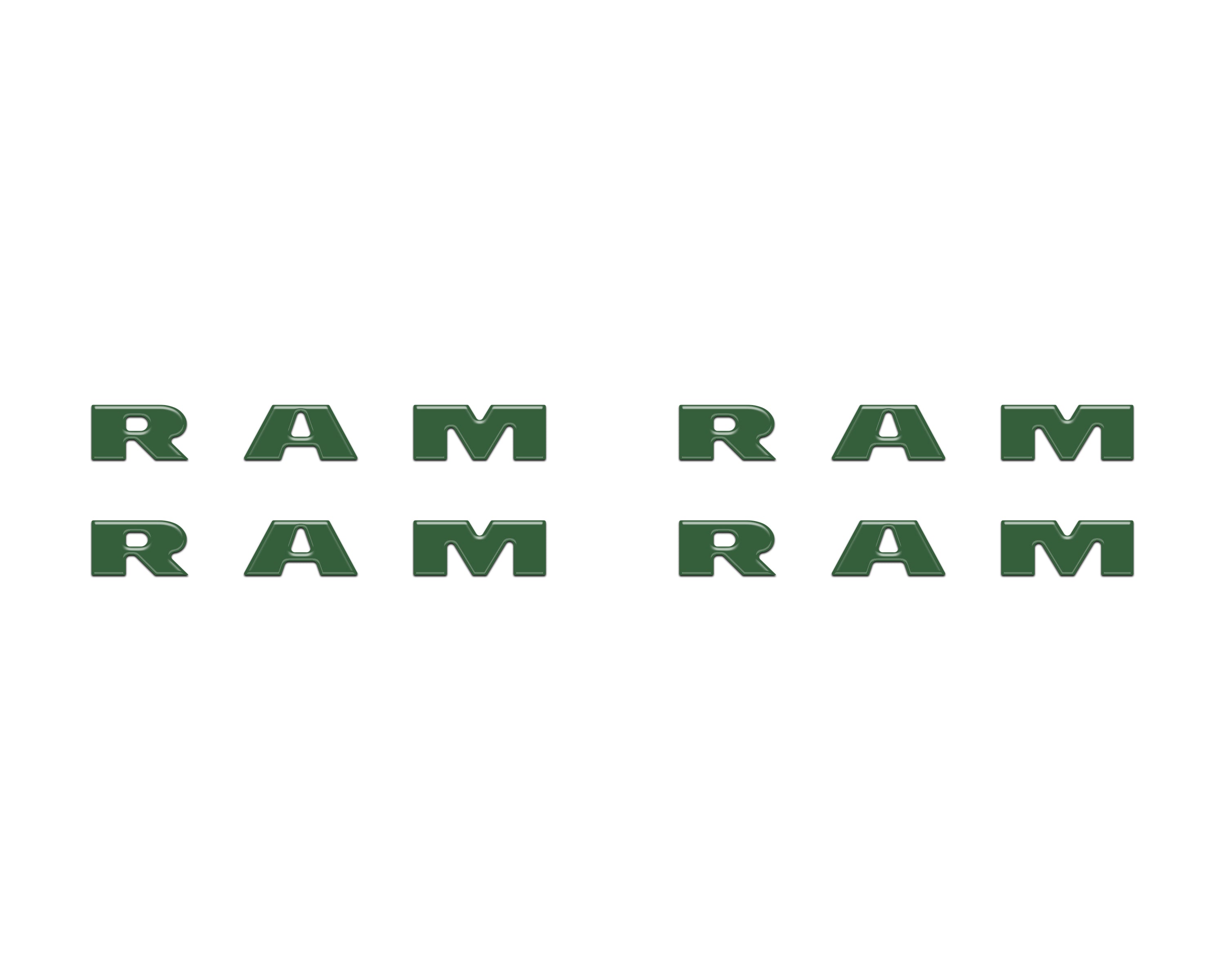 Base Model Running Board Letter Inserts Fits 2025-2026 Ram 1500/2500/3500