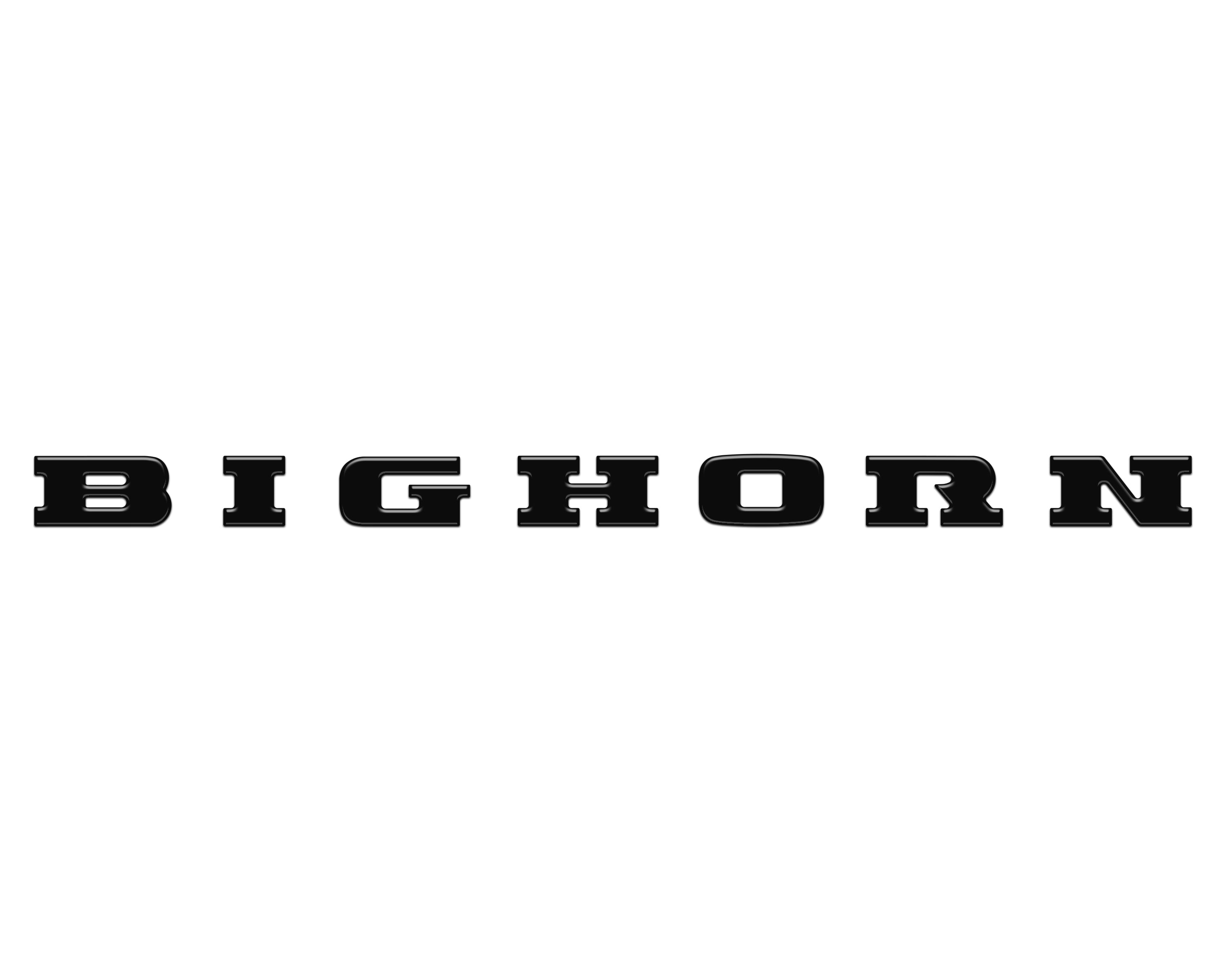 Bighorn Tailgate Emblem Letter Inserts Fits 2025-2026 Ram 1500/2500/3500