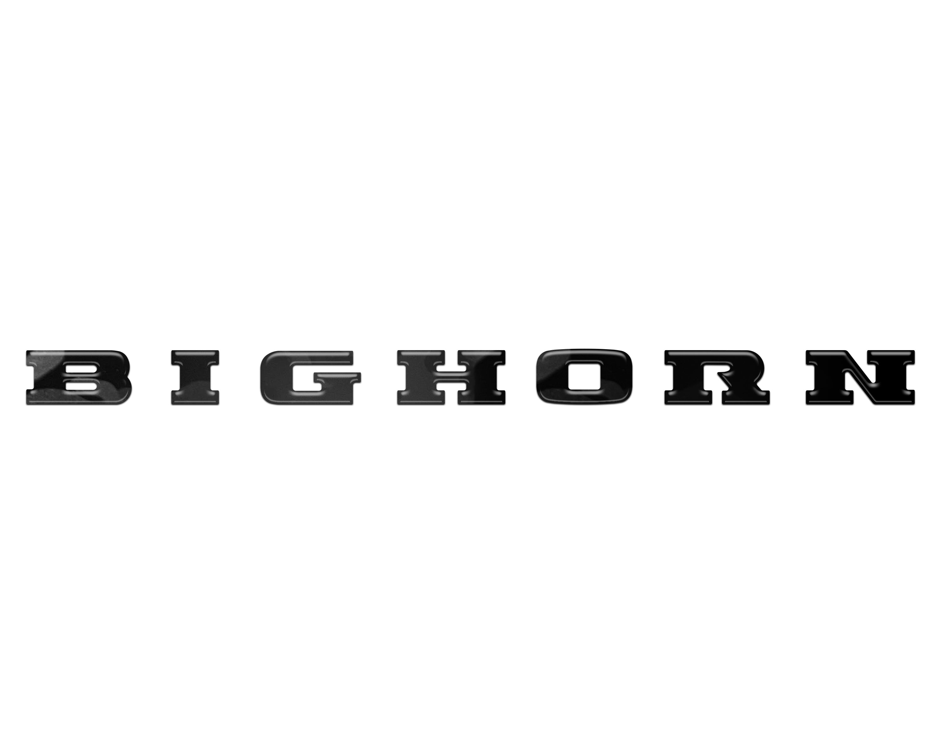 Bighorn Tailgate Emblem Letter Inserts Fits 2025-2026 Ram 1500/2500/3500