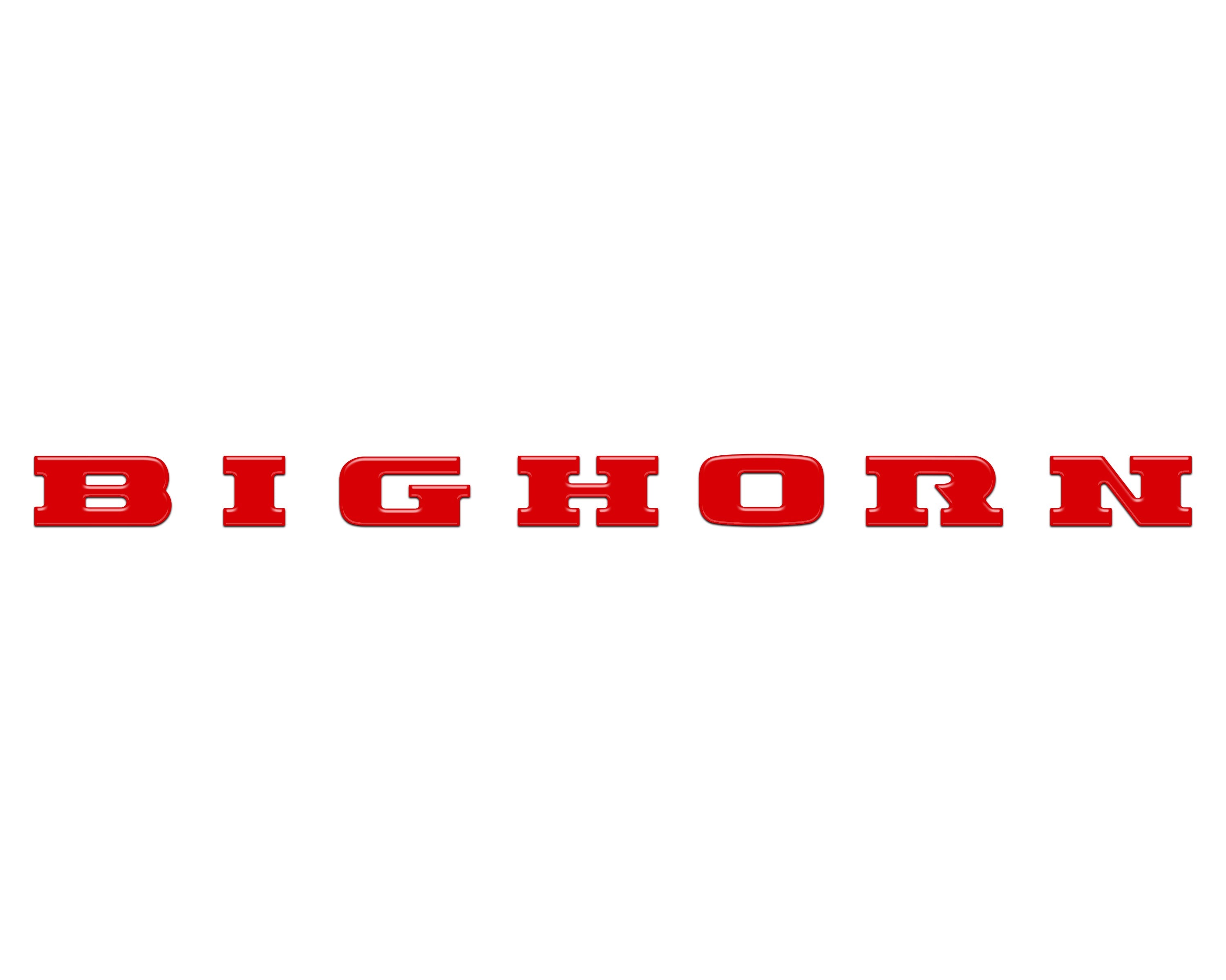 Bighorn Tailgate Emblem Letter Inserts Fits 2025-2026 Ram 1500/2500/3500