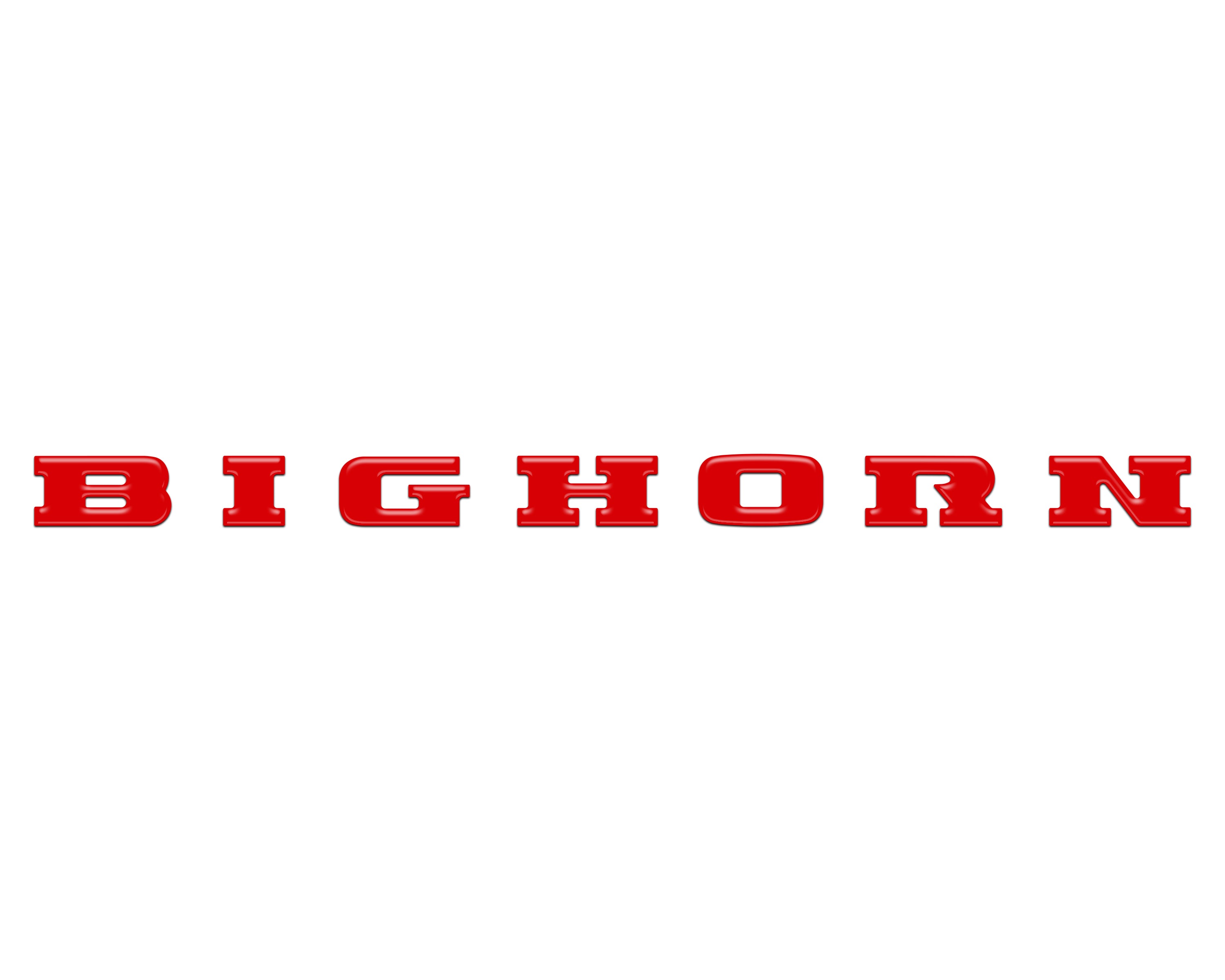 Bighorn Tailgate Emblem Letter Inserts Fits 2025-2026 Ram 1500/2500/3500