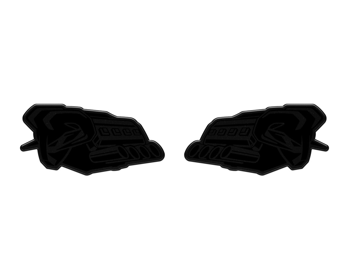 Tufskinz Ram V8 badge overlay for universal fit