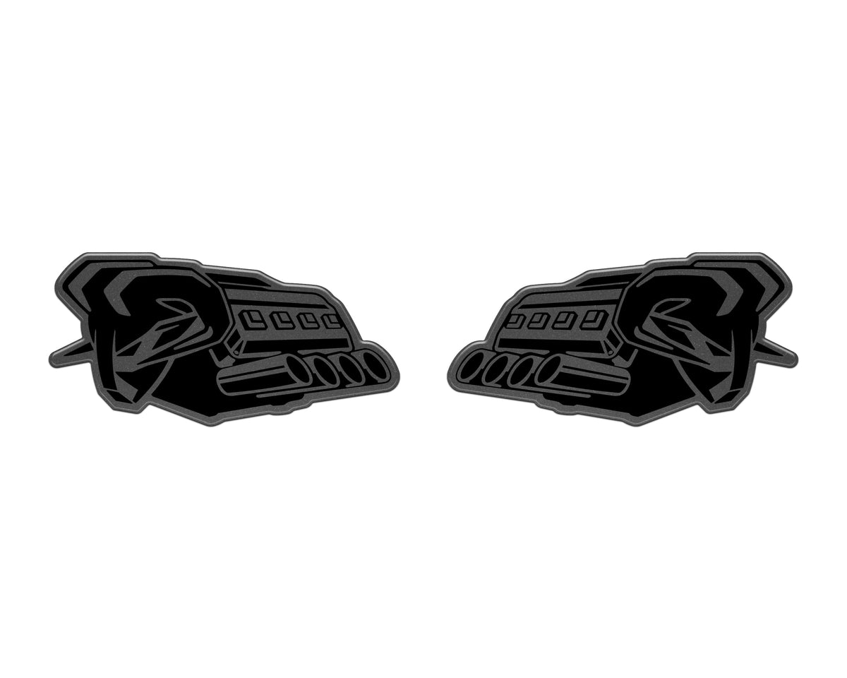 Tufskinz Ram V8 badge overlay for universal fit