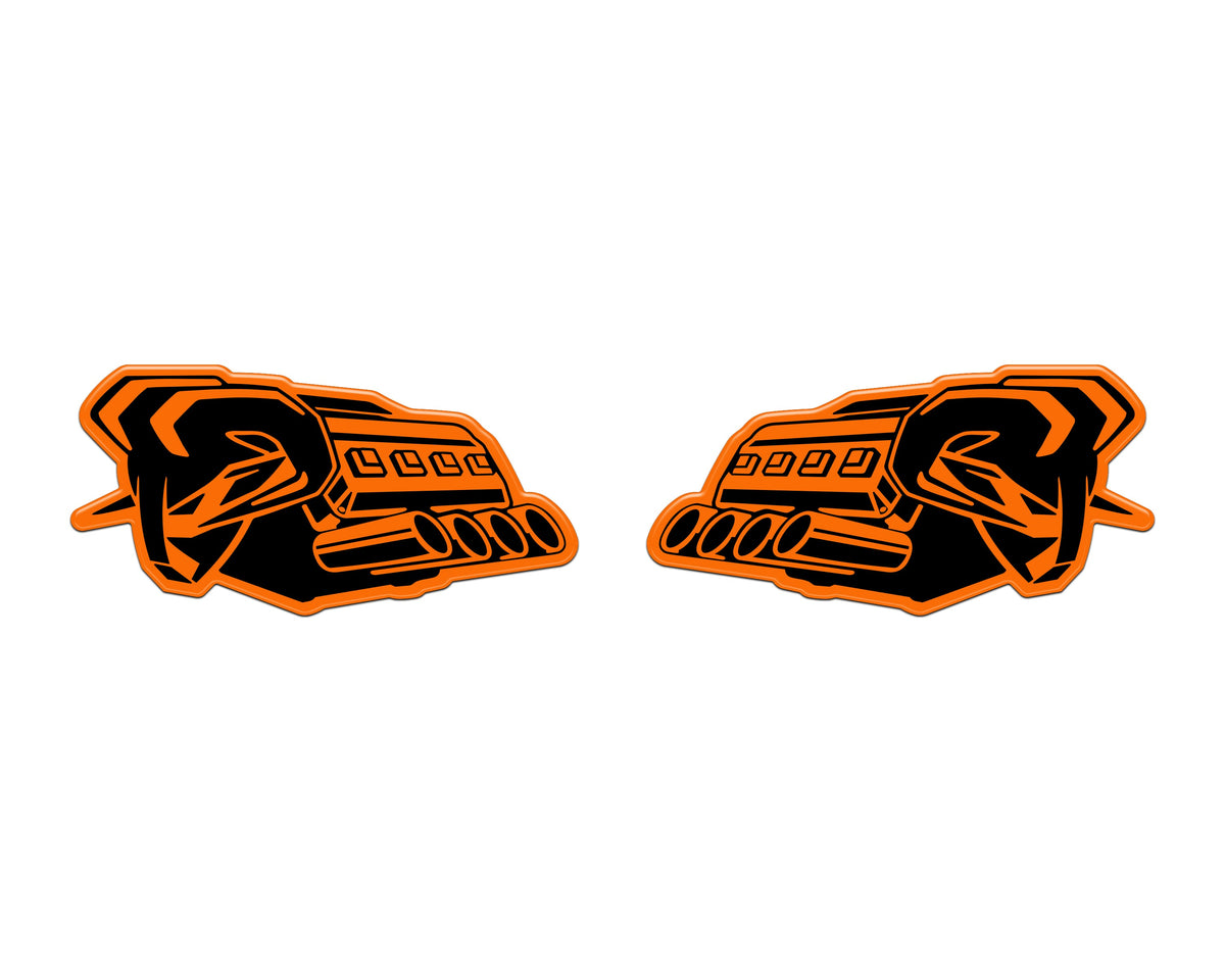 Tufskinz Ram V8 badge overlay for universal fit