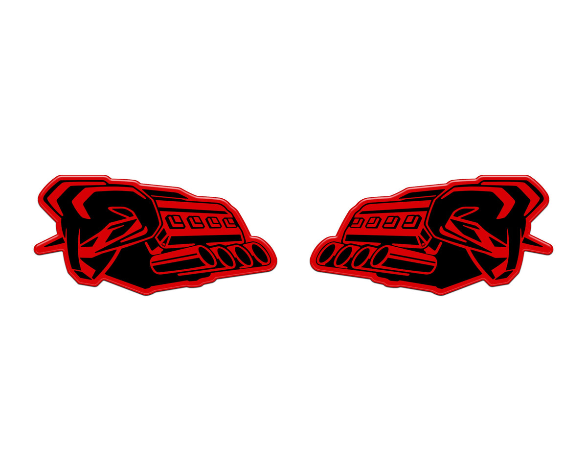 Tufskinz Ram V8 badge overlay for universal fit