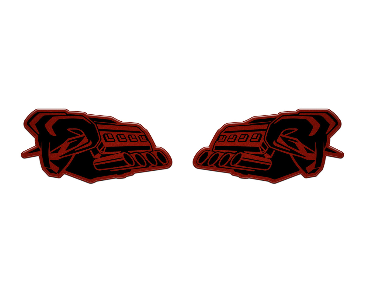 Tufskinz Ram V8 badge overlay for universal fit