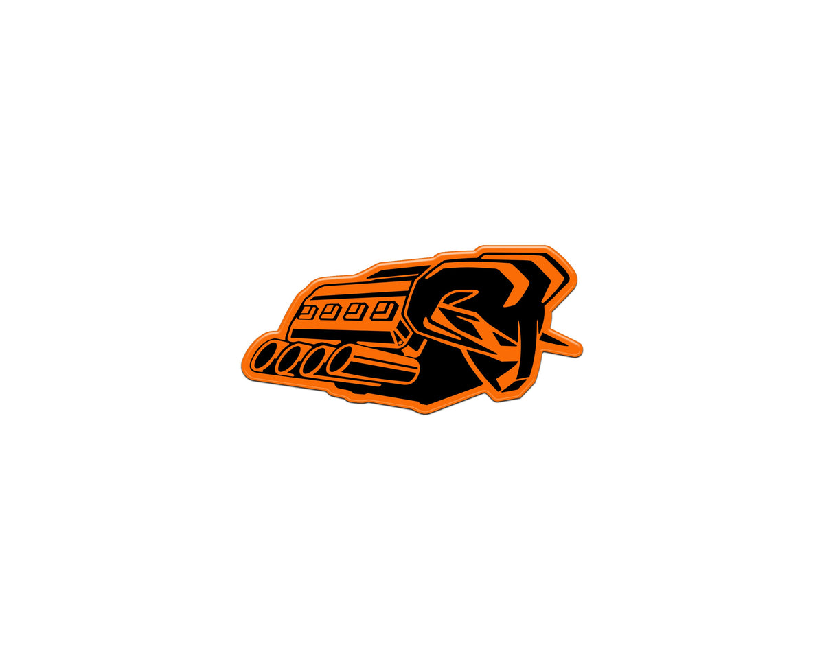 Tufskinz Ram V8 badge overlay for universal fit