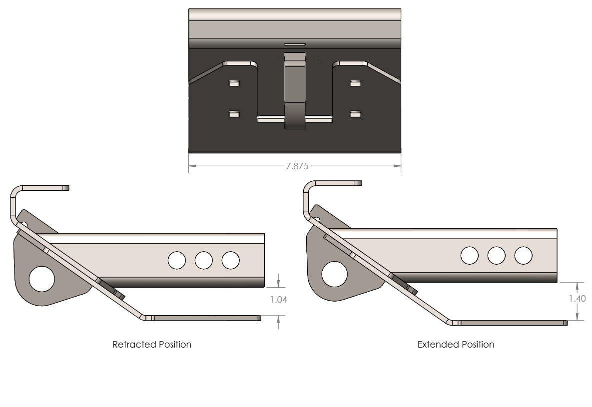 RCI 2 inch hitch skid for universal 2 inch receivers
