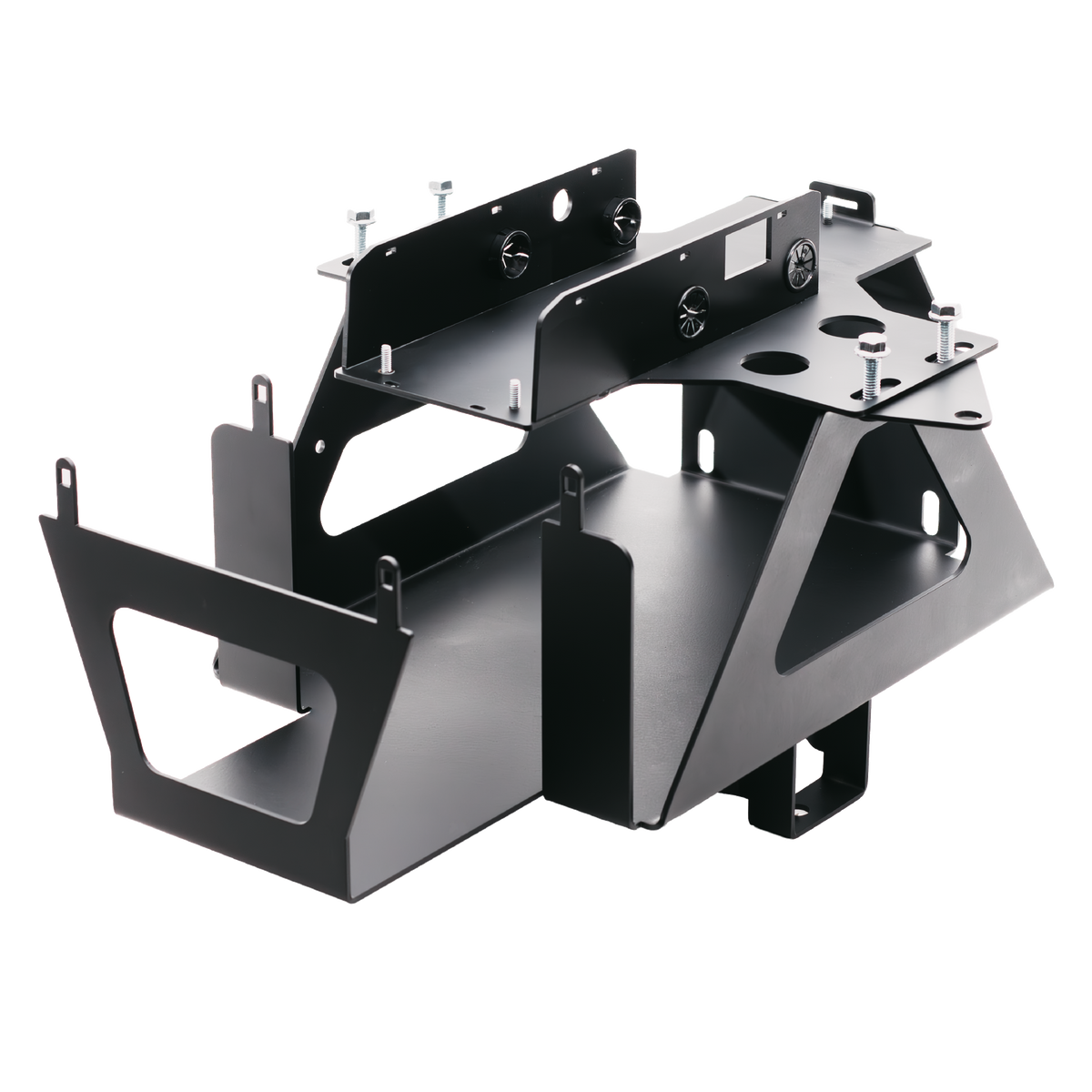Genesis Offroad DIY dual battery tray kit for right hand drive Jeep Wrangler JK