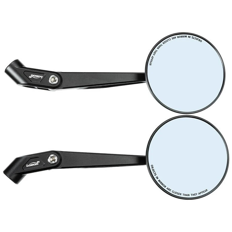 RM01 CNC Aluminum Rearview Mirror – Wide-Angle Spherical Lens, Anti-Glare, Folding Design