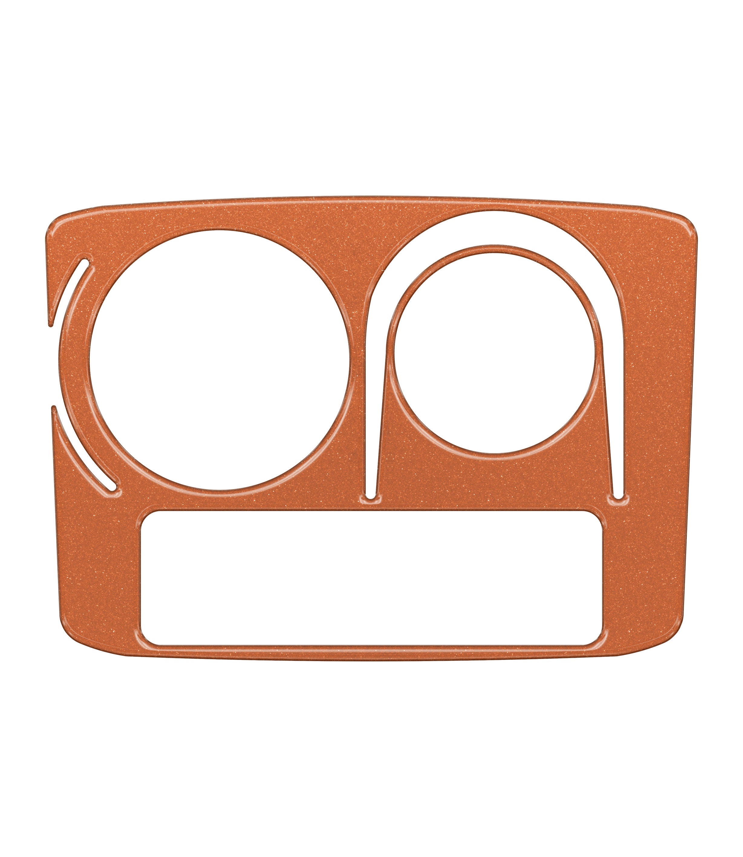 Center Cup Holder with Rotary Dial Only Accent Trim Fits 2014-2020 Toyota 4Runner w/ Rotary Dial Inferno (Similar to EXTERIOR Inferno Orange)