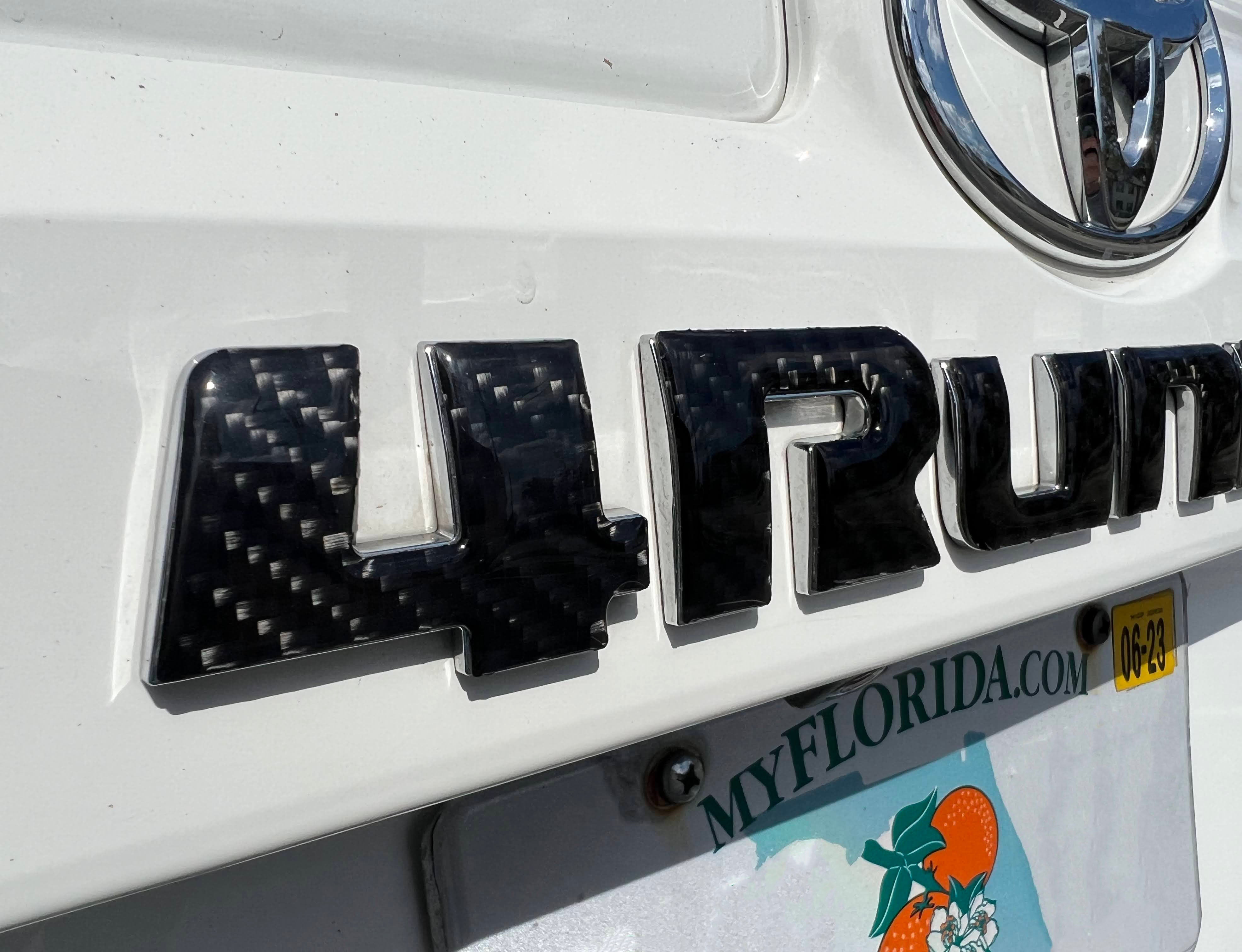 Rear Hatch Letter Overlays Fits 2010-2024 Toyota 4Runner