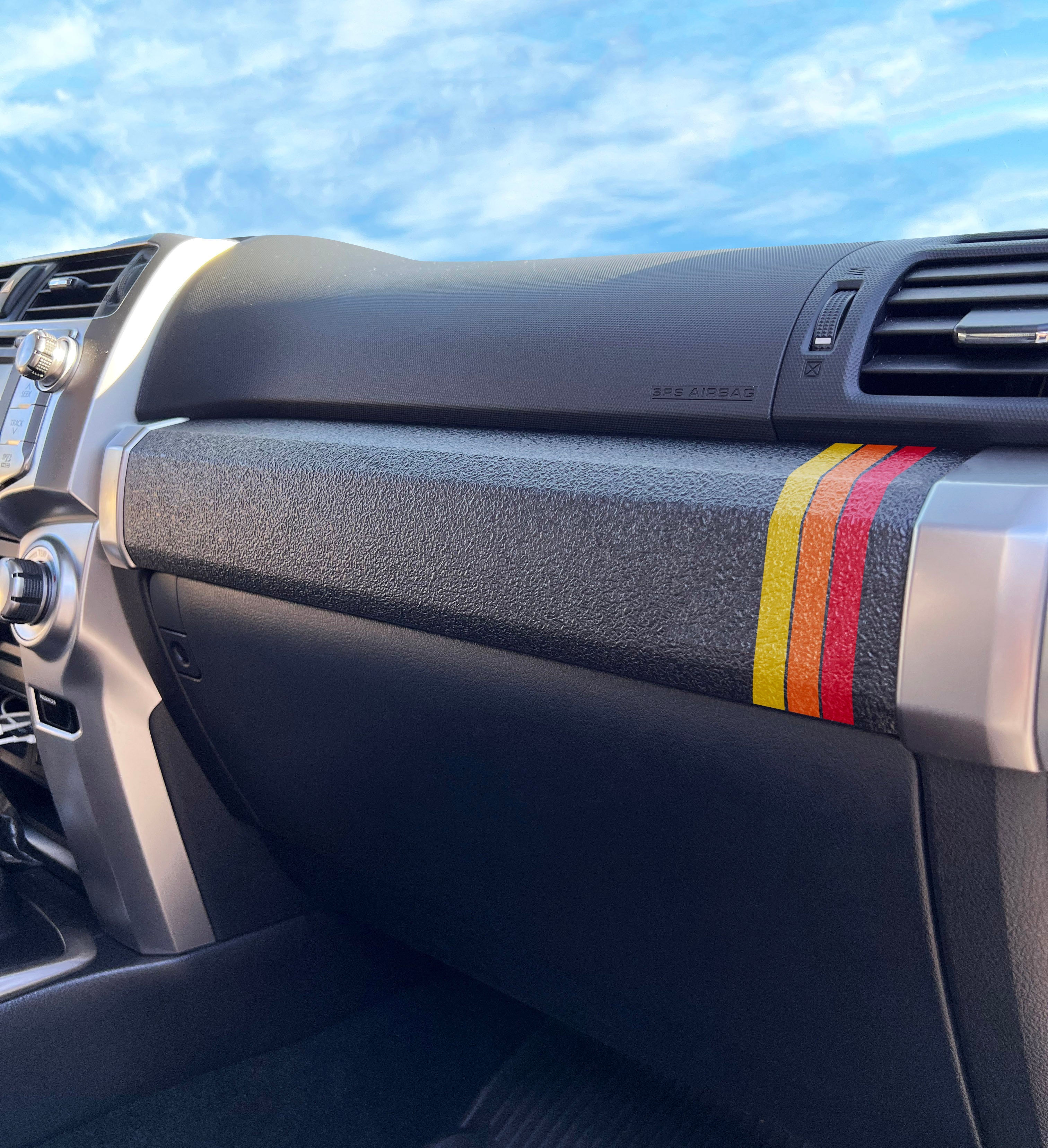 Textured Glove Box Bar Overlay Fits 2010-2024 Toyota 4Runner