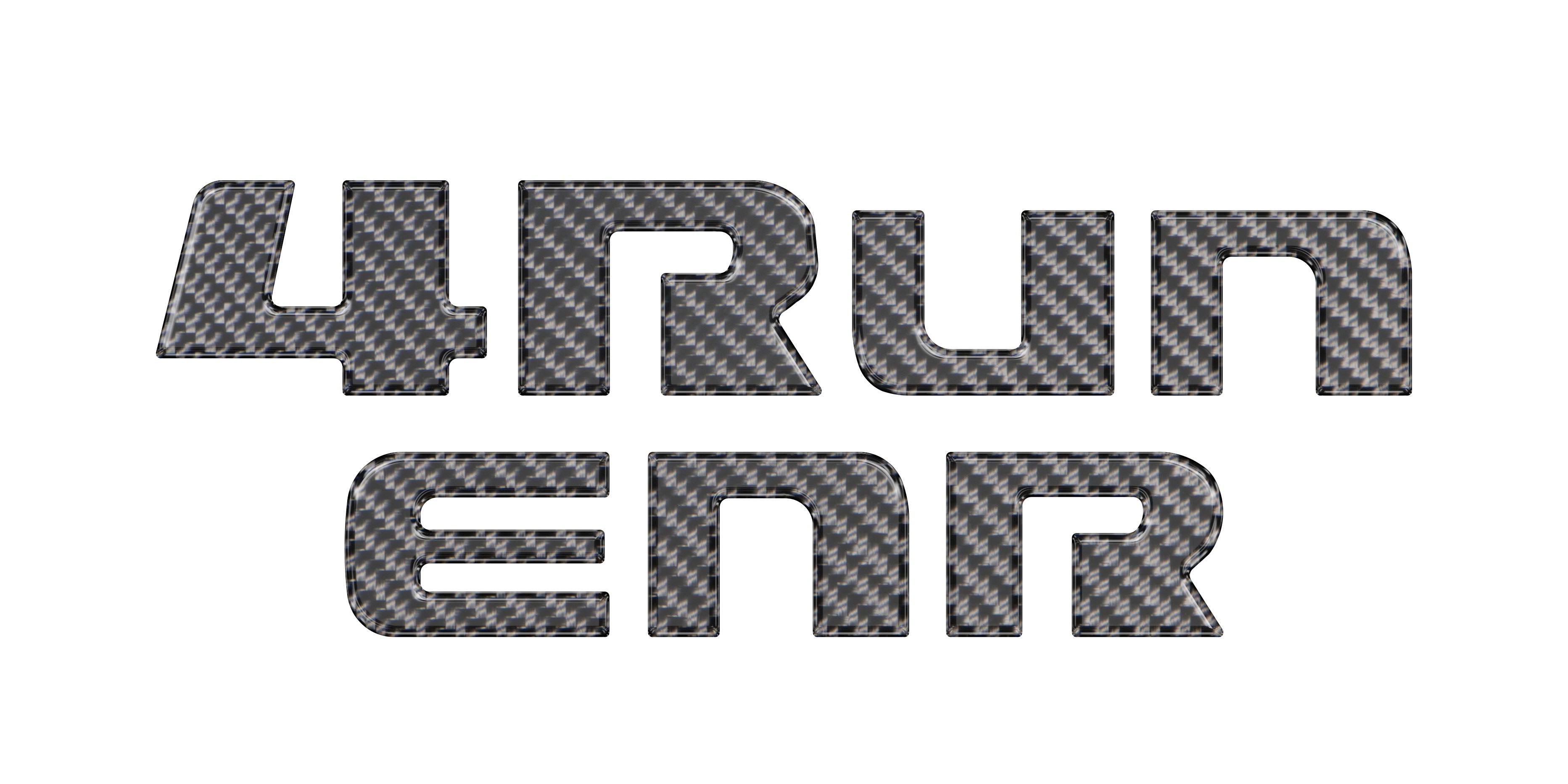 Liftgate Letter Overlays Fits 2025-2026 Toyota 4Runner