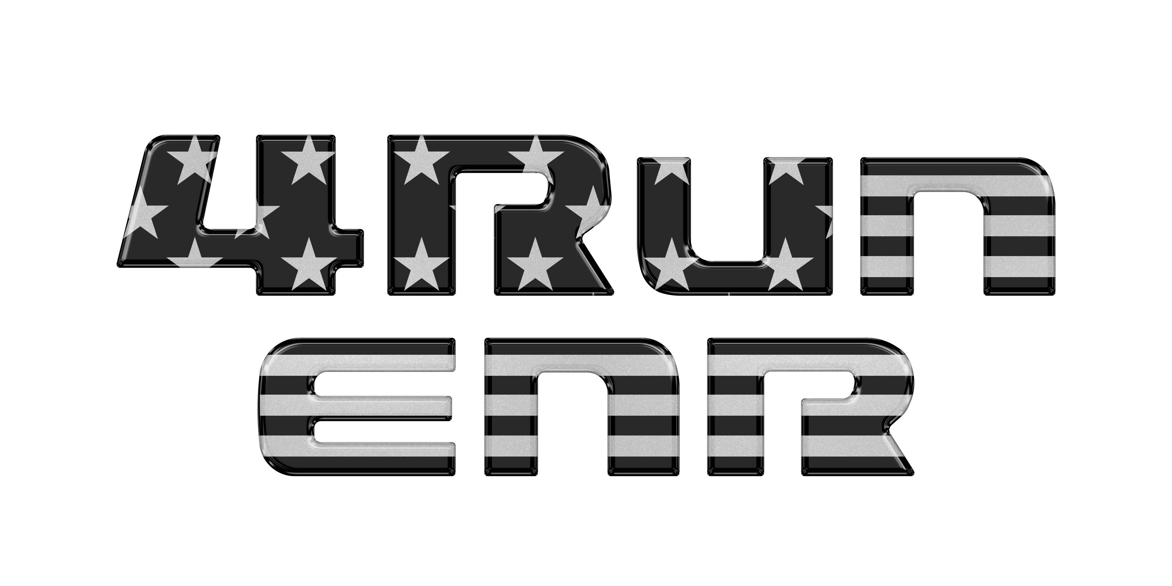 Liftgate Letter Overlays Fits 2025-2026 Toyota 4Runner