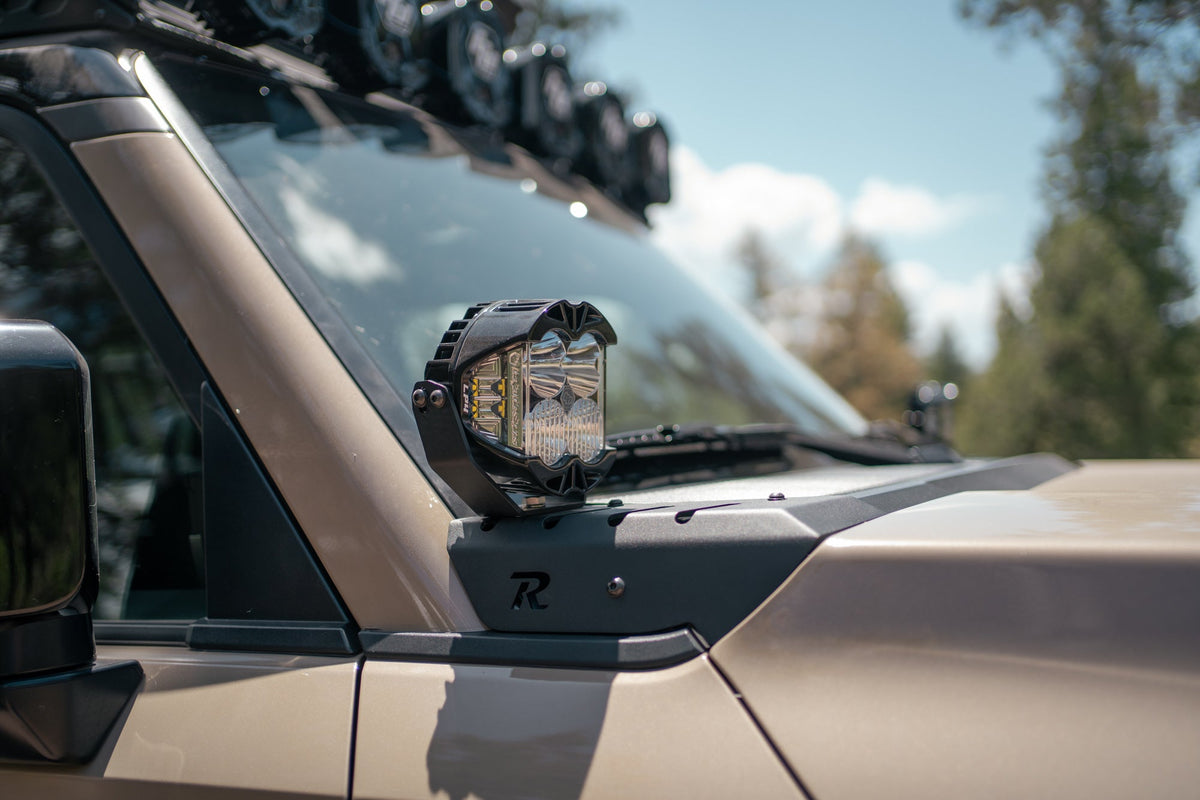 Rago Fabrication A-pillar light mounts for Lexus GX 550