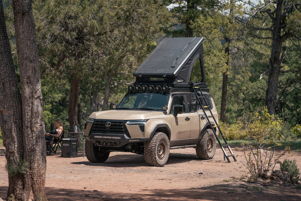 Rago Fabrication A-pillar light mounts for Lexus GX 550