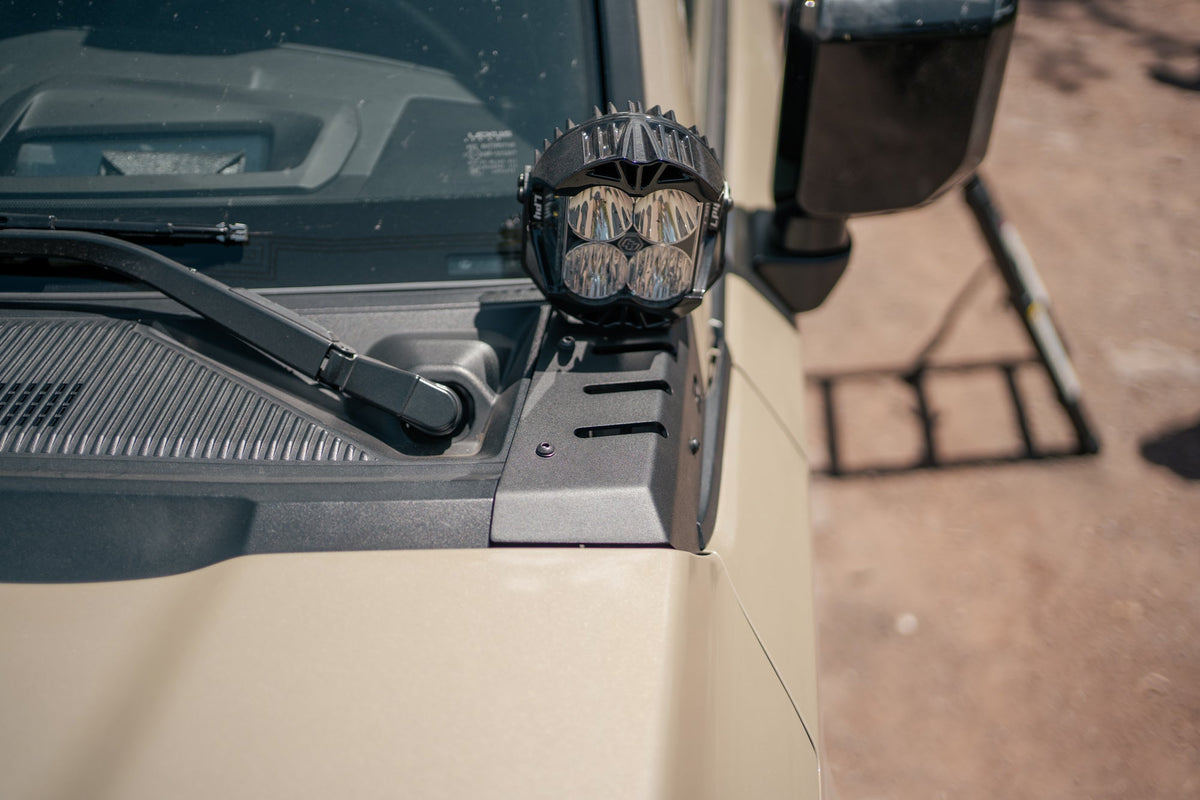 Rago Fabrication A-pillar light mounts for Lexus GX 550