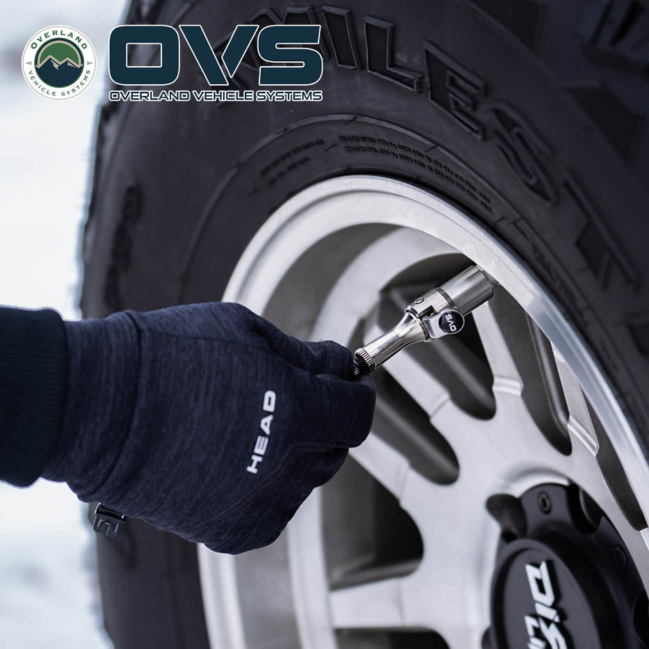 Overland Vehicle Systems Rapid Tire Deflators 4 piece adjustable kit with case - view 2