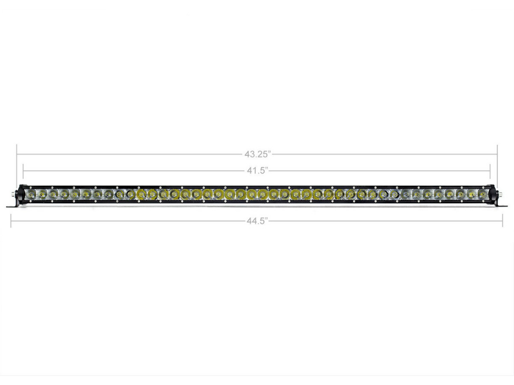 LED light bar with measurements for off-road and overlanding vehicles