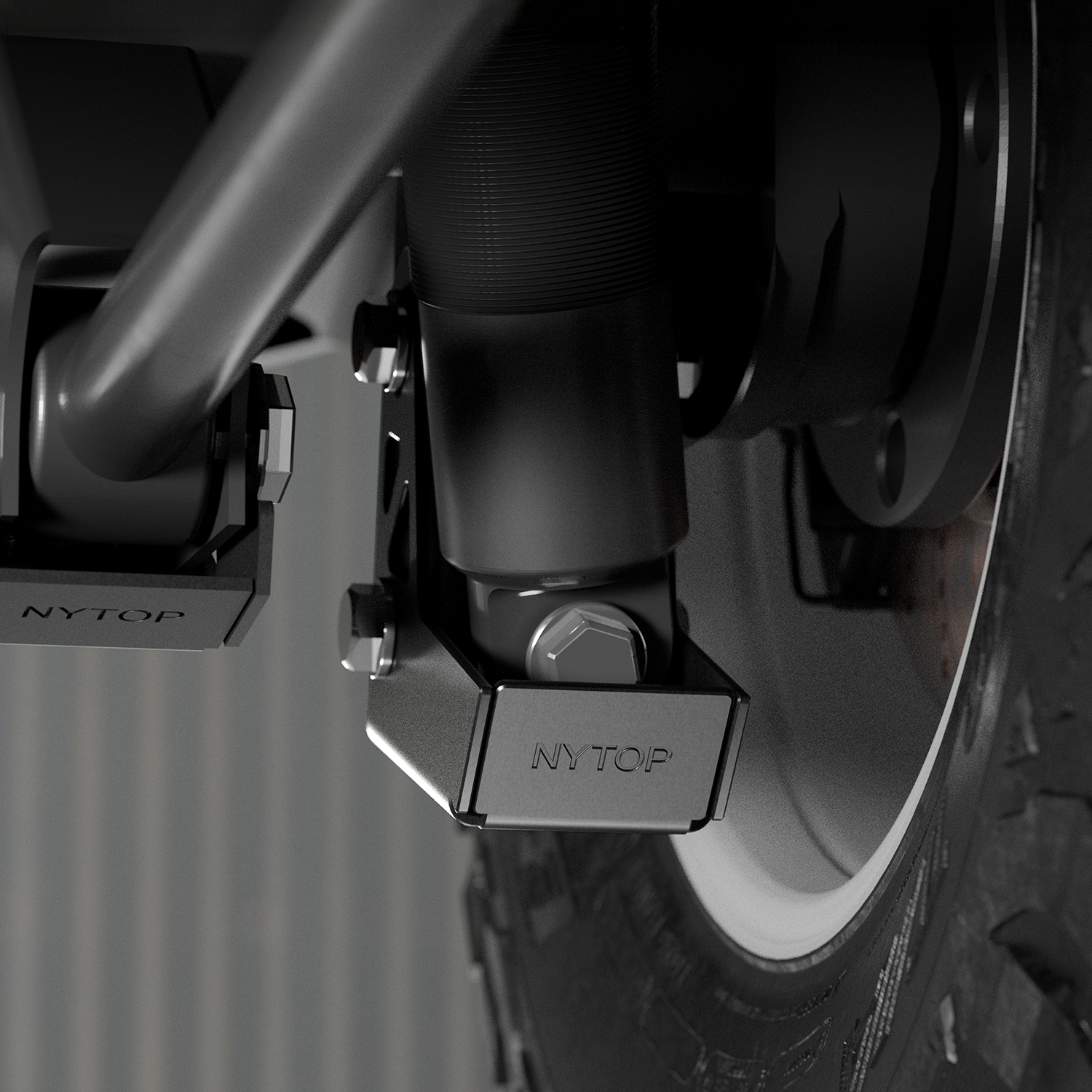 2024-Current Toyota Tacoma Rear Shock Mount Skid Plate Kit