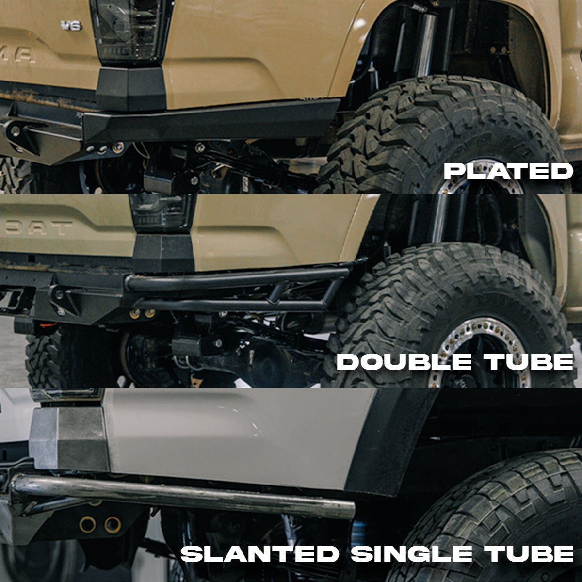 C4 Fabrication Tacoma Rock Runner High Clearance Rear Bumper / 3rd Gen / 2016-2023