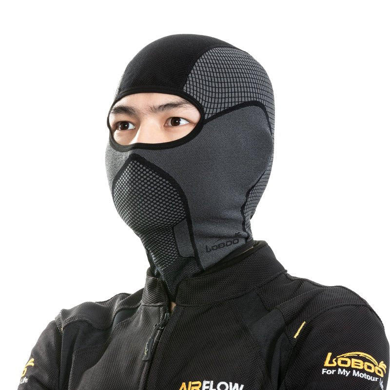 LOBOO RTT22 Motorcycle Riding Headgear – All-Season Breathable Balaclava for Helmet Use