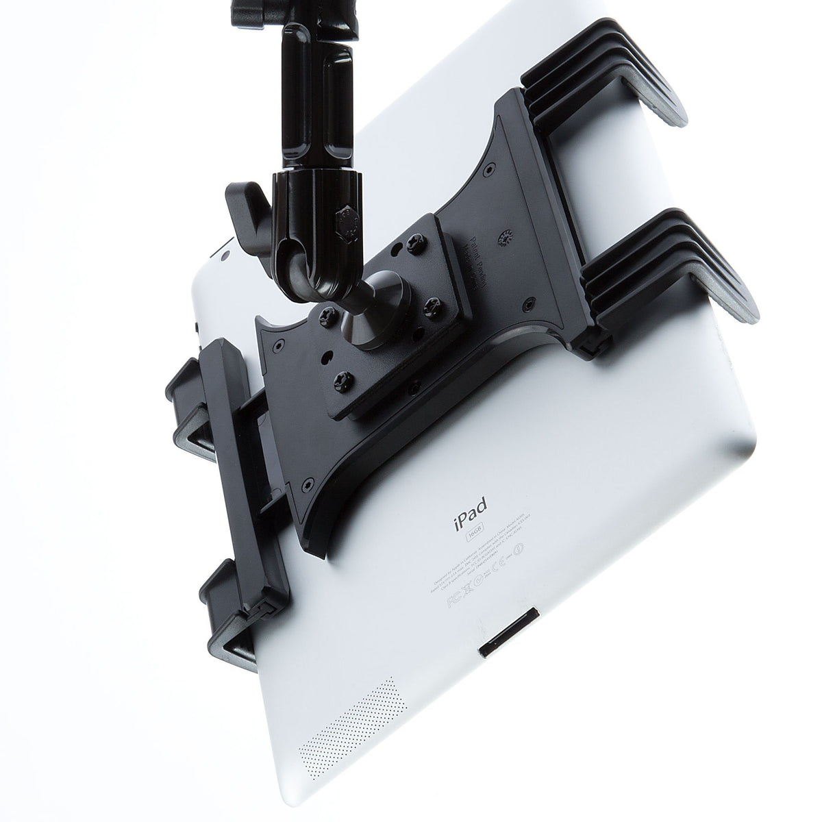 Tackform tablet holder with AMPS base and modular arm for universal fit