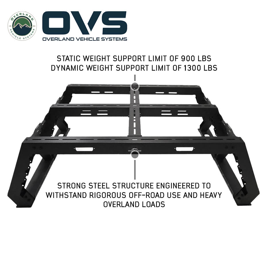 Ruff Rax modular steel bed rack with MOLLE panels for Chevy Silverado / GMC Sierra 2500 / 3500 HD 6.9 ft bed (2020-2027) - view 8